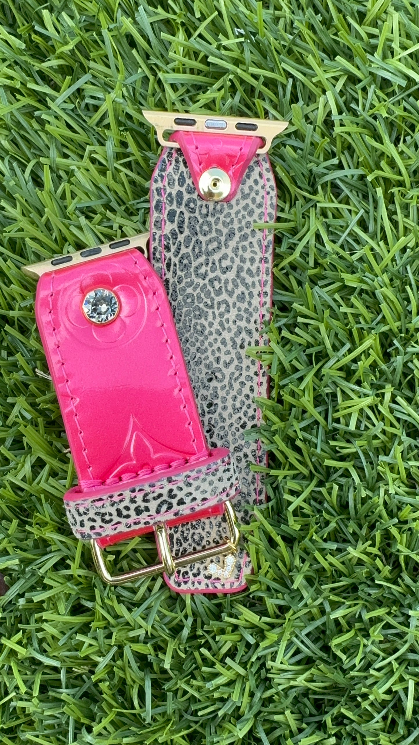 Authentic Upcycled Fuchsia LV Vernis
