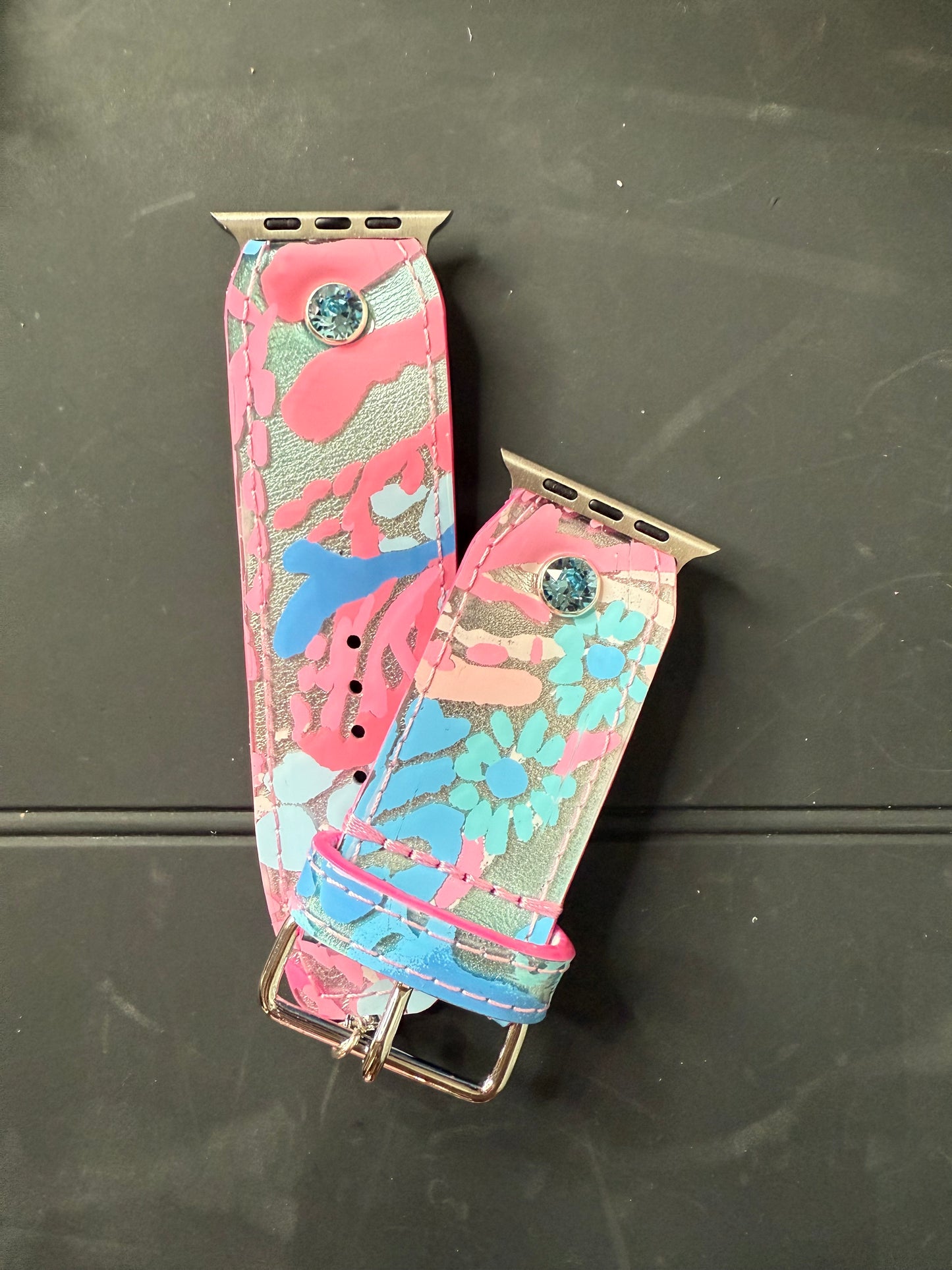 OTD-Beta- Lined Authentic Upcycled Lilly Pulitzer -Make it Pink, Make it Blue
