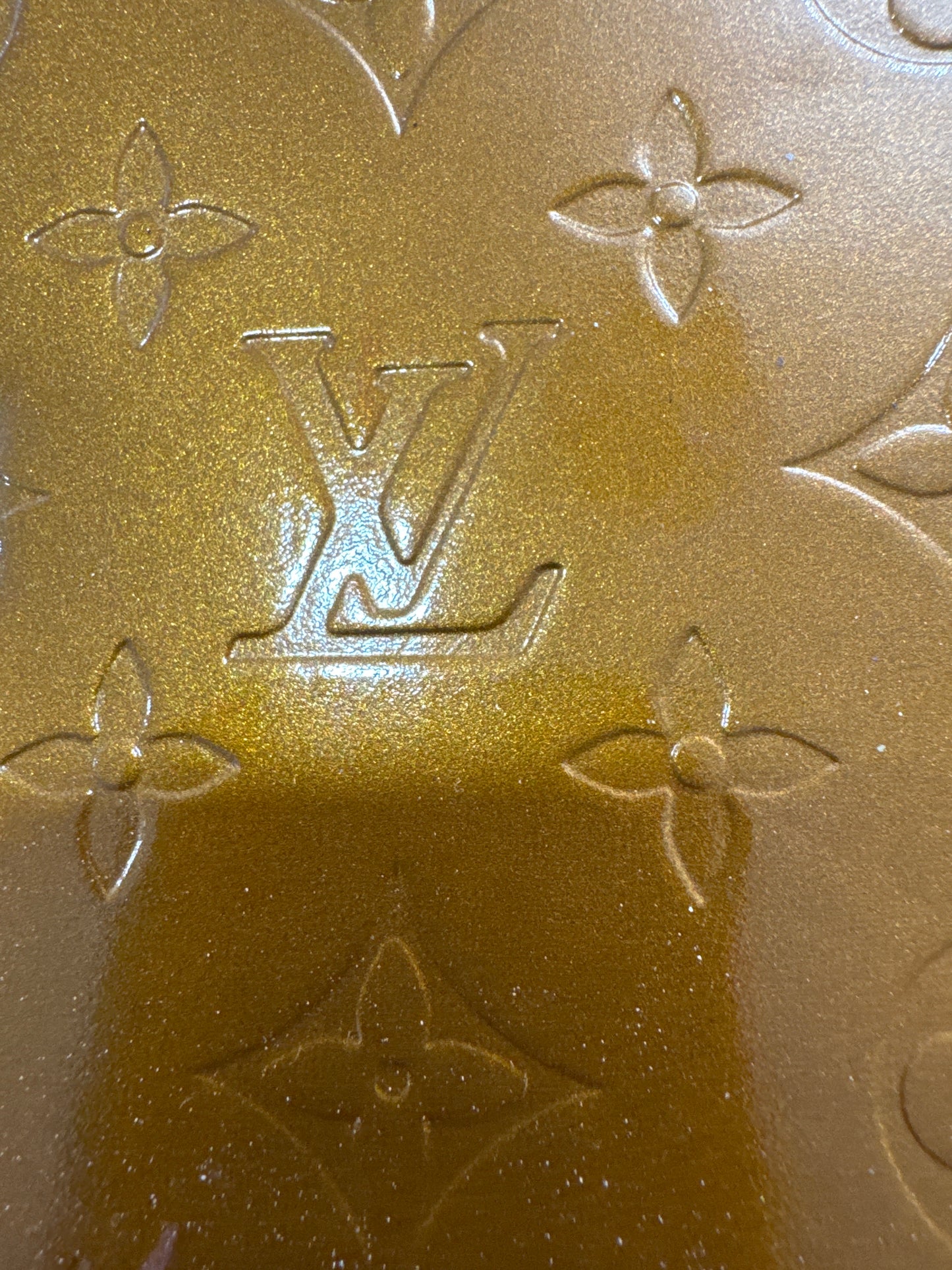 Authentic Upcycled LV Bronze Vernis