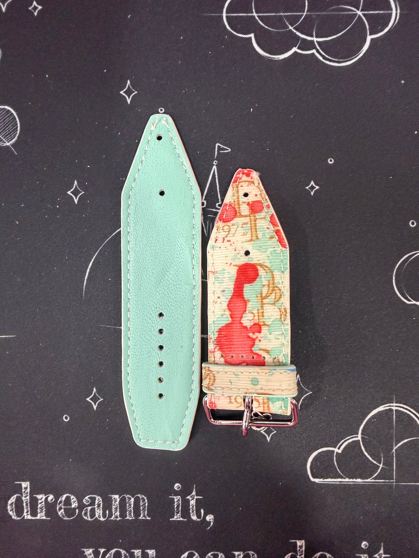 OTD-Beta-Mint-Authentic Upcycled Vintage Doonie & Bourke 1975 Paint Splatter