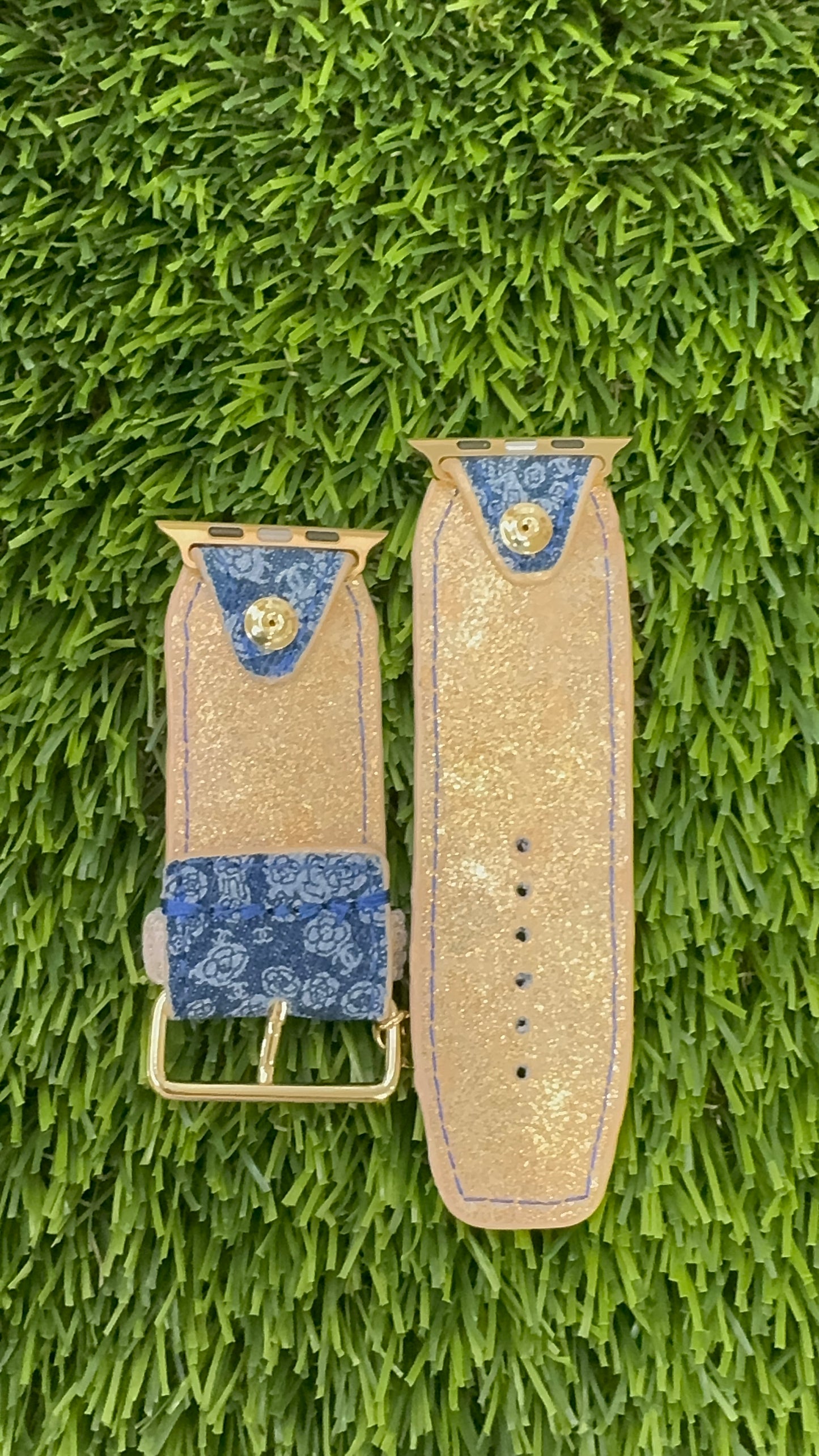 Authentic Upcycled Chanel Camellia Denim