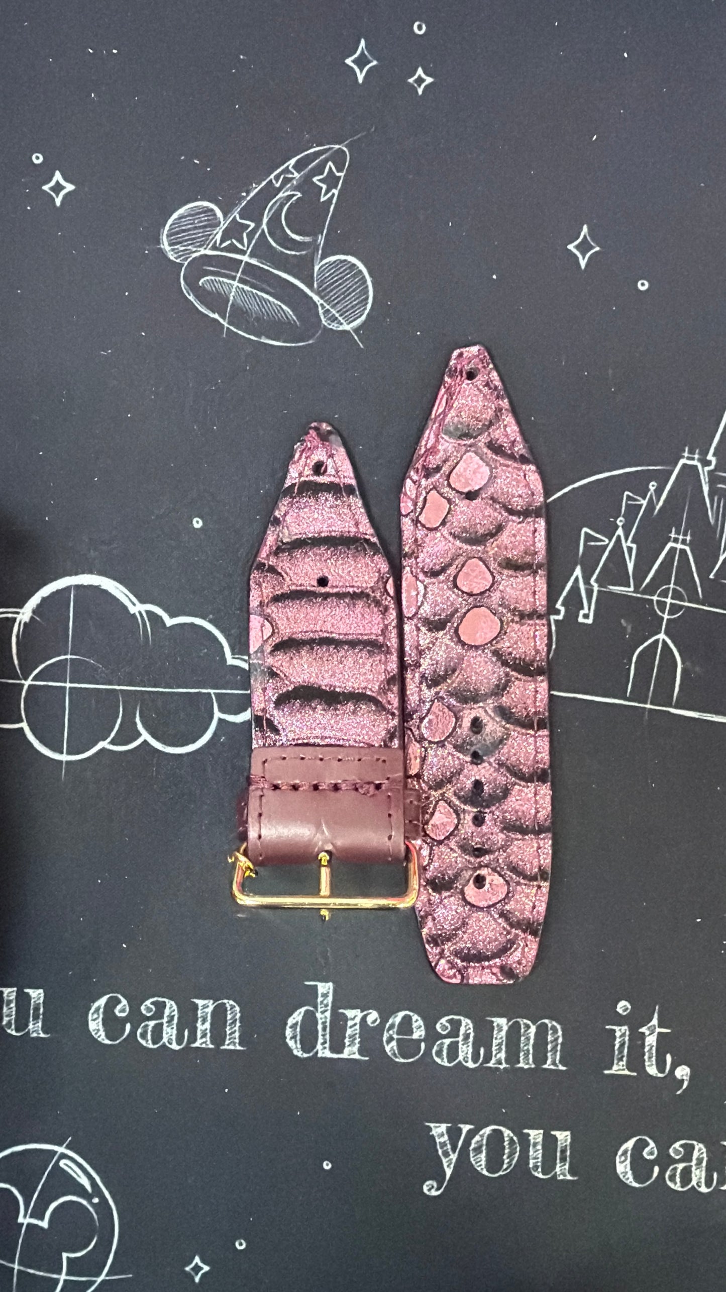 Blemished-BETA-Authentic Upcycled LV Burgundy Matte Vernis