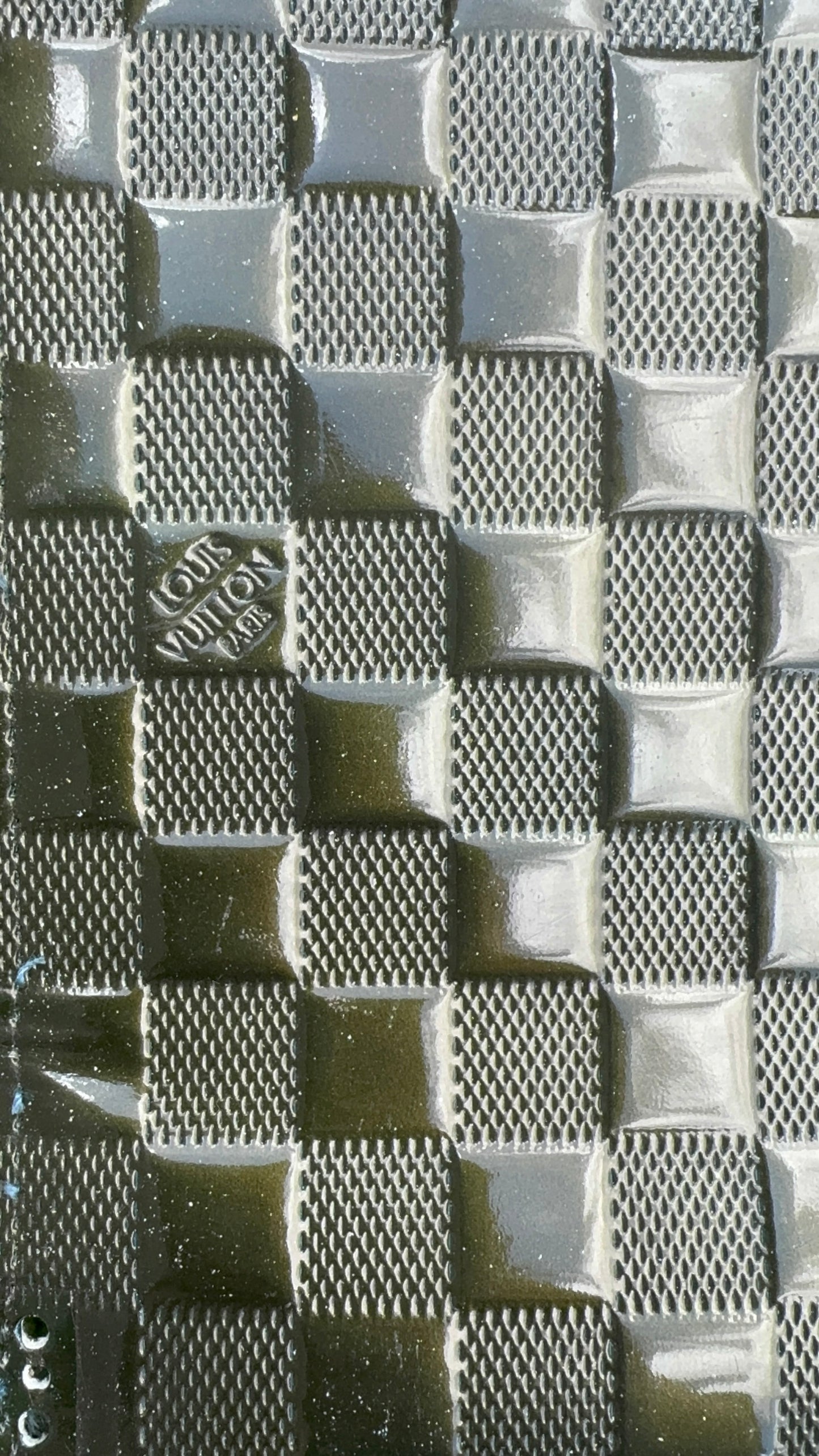 Authentic Upcycled Olive Green Damier Vernis