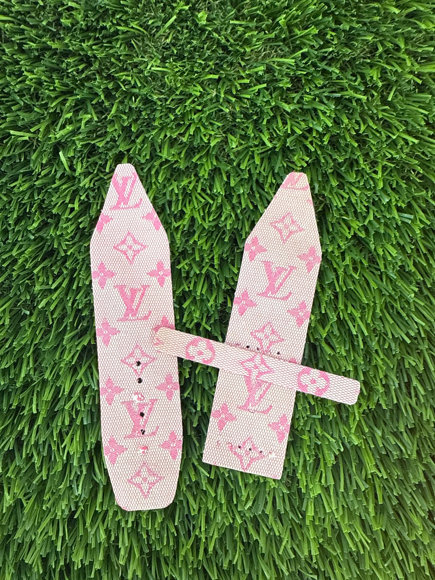 Blemish (Discoloration) LC-Beta-1st cut-Authentic Upcycled Pretty in Pink LV Mini Lin