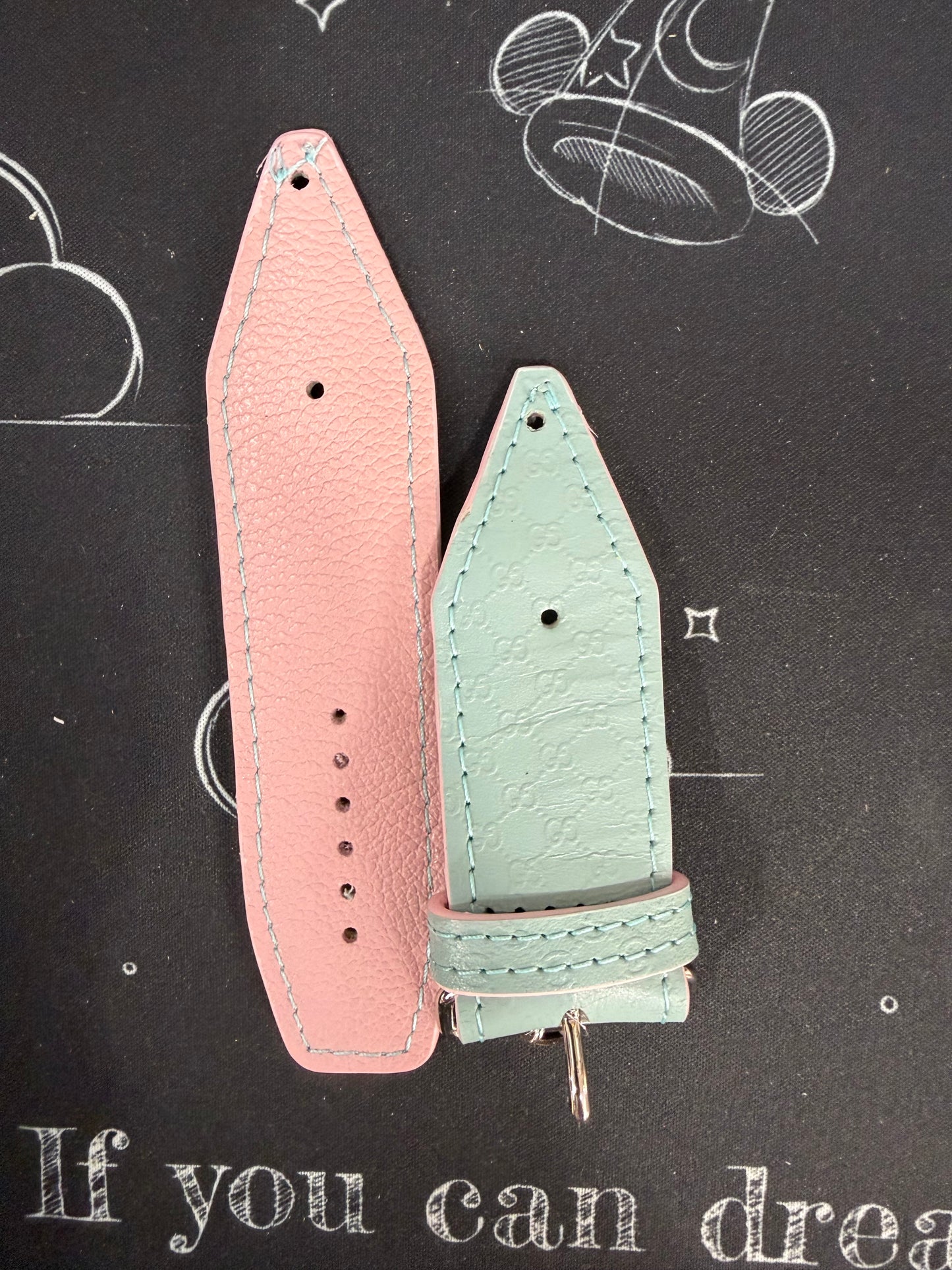 Blemished- Beta (2)-Authentic Upcycled Ultra Micro GG Mint Leather