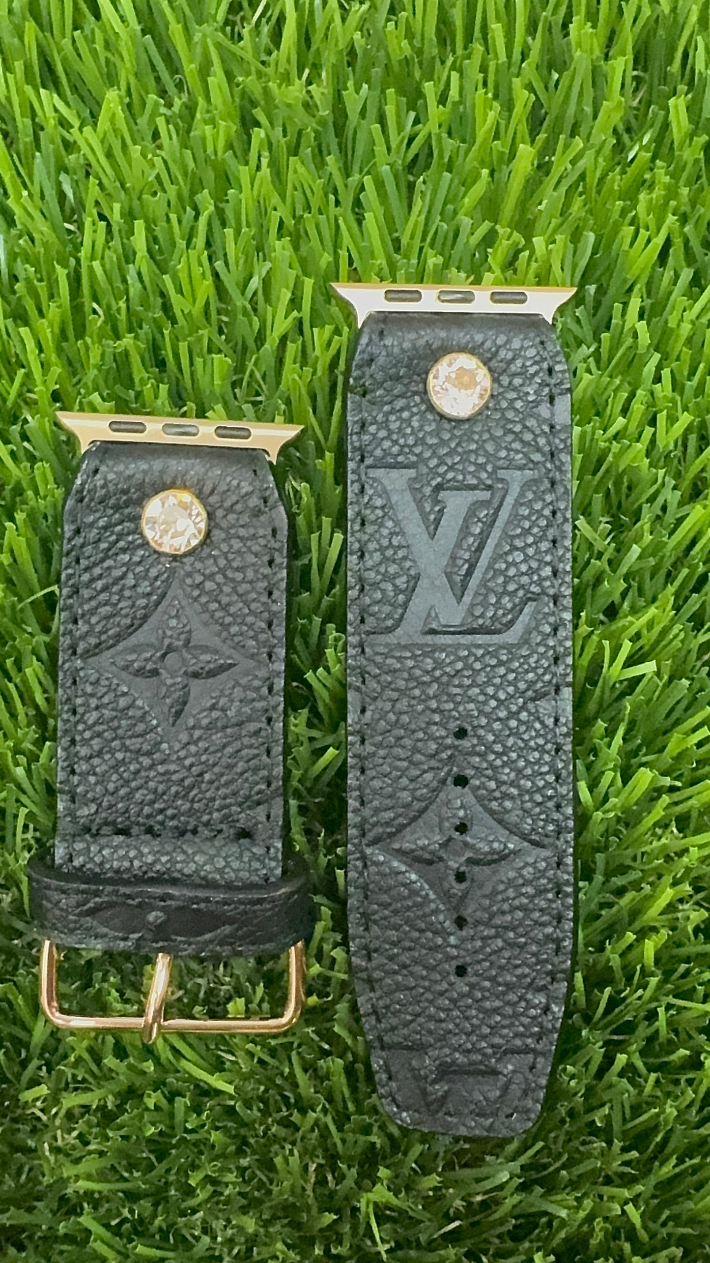 Authentic Upcycled LV Rare Black Empreinte