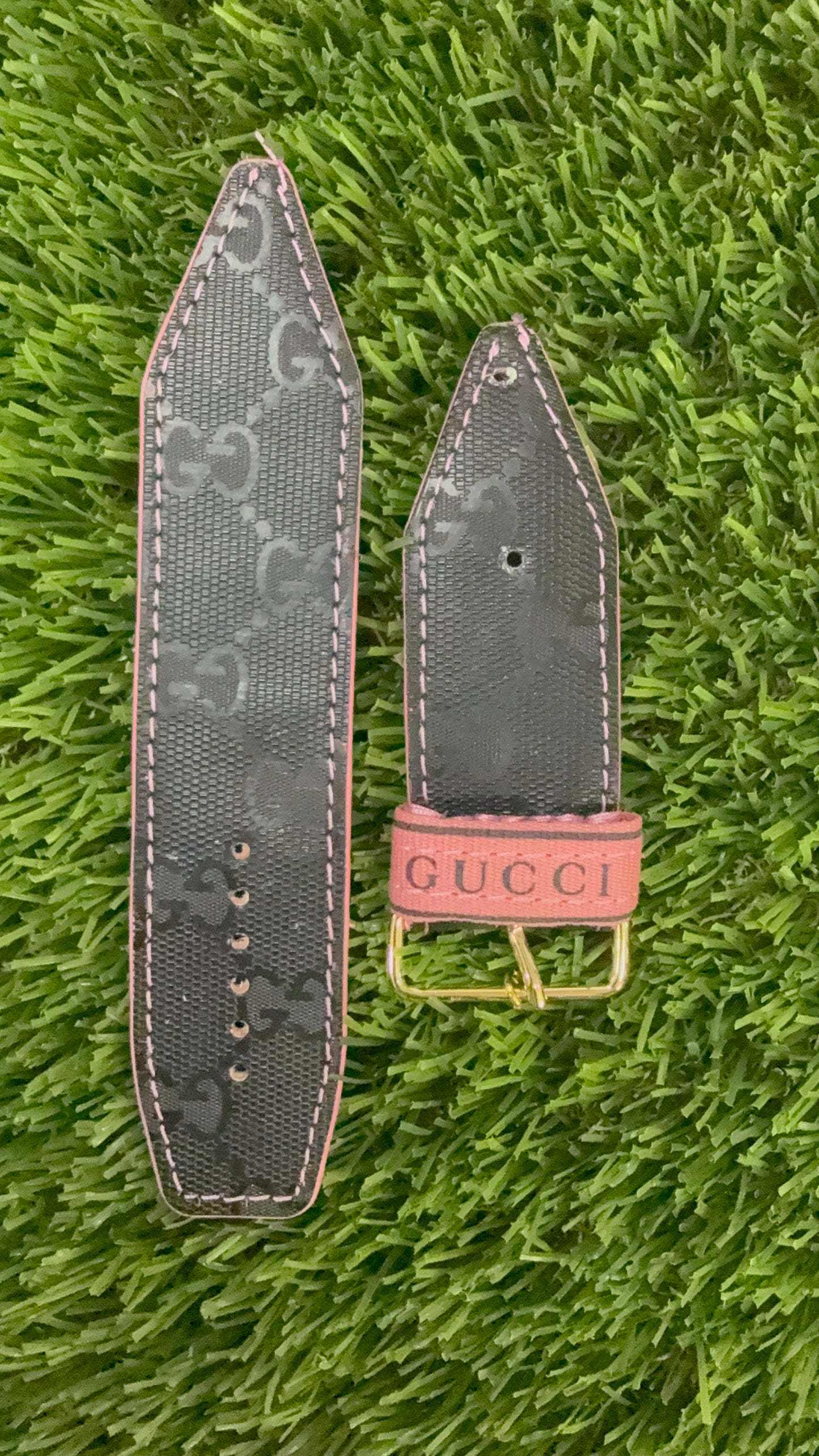 OTD-Gamma-Authentic Upcycled Black GG Imprime Pink