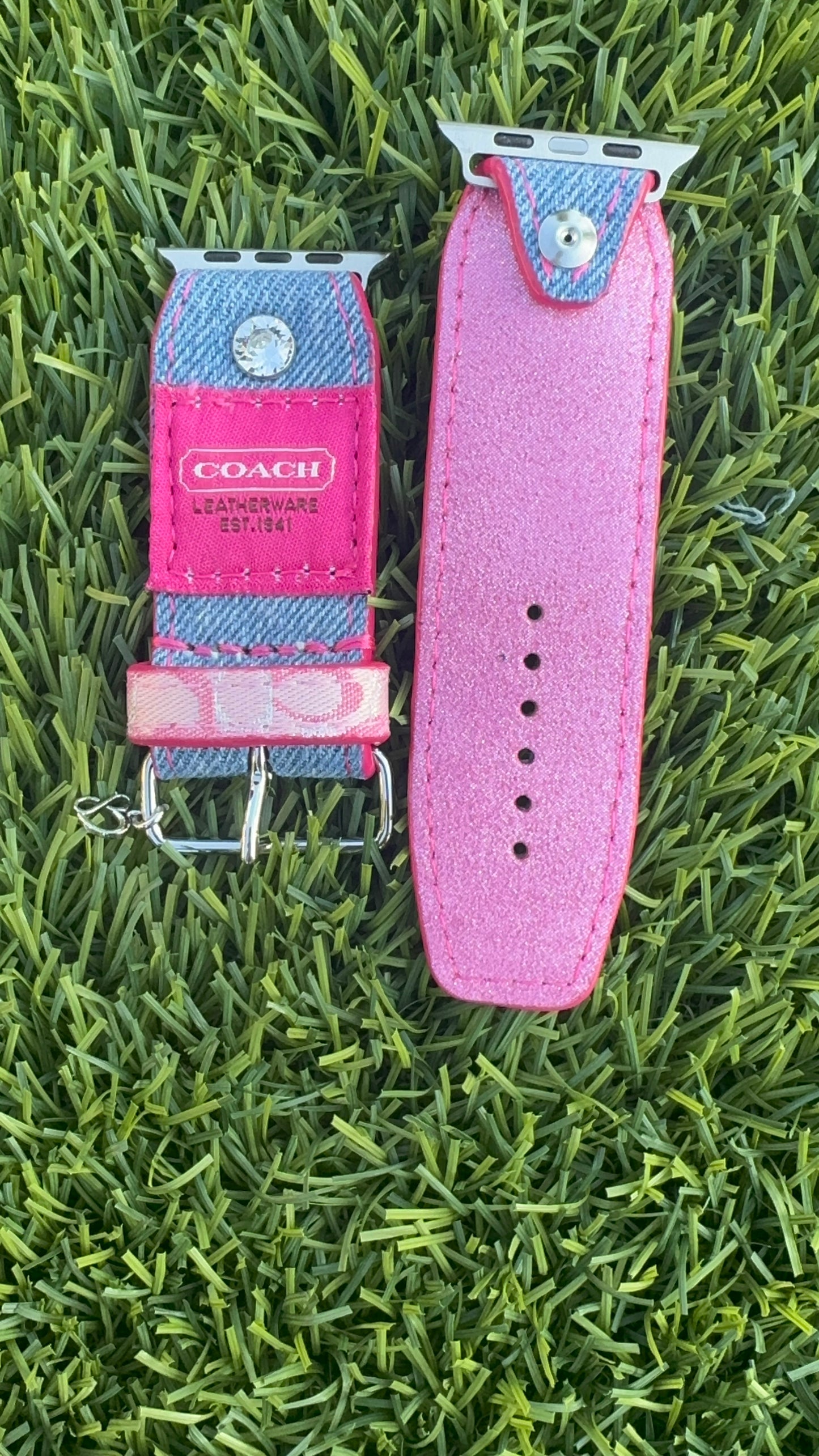 One of A Kind- Blue Denim w/ Coach Patch - Beta Size