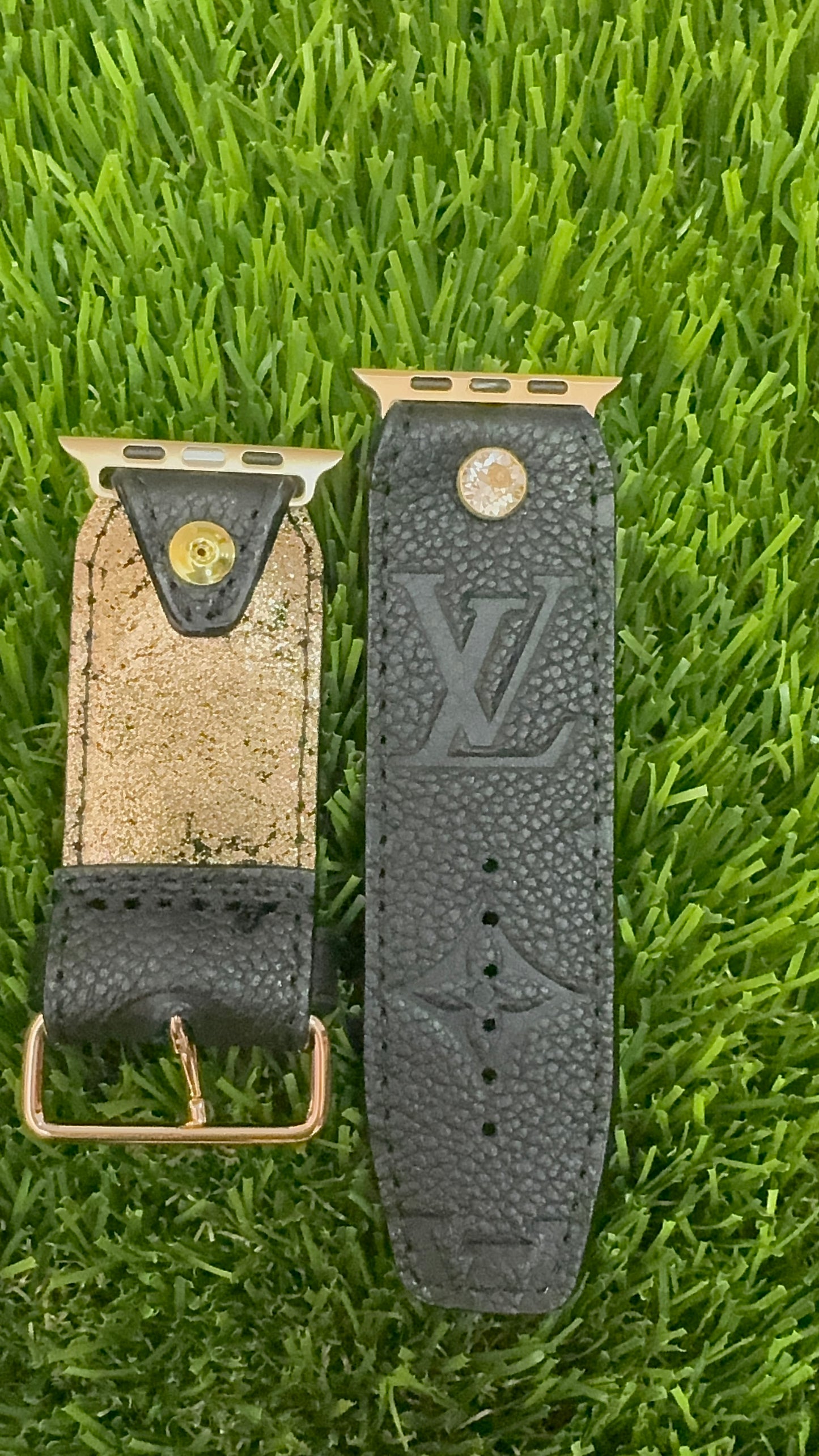 Authentic Upcycled LV Rare Black Empreinte