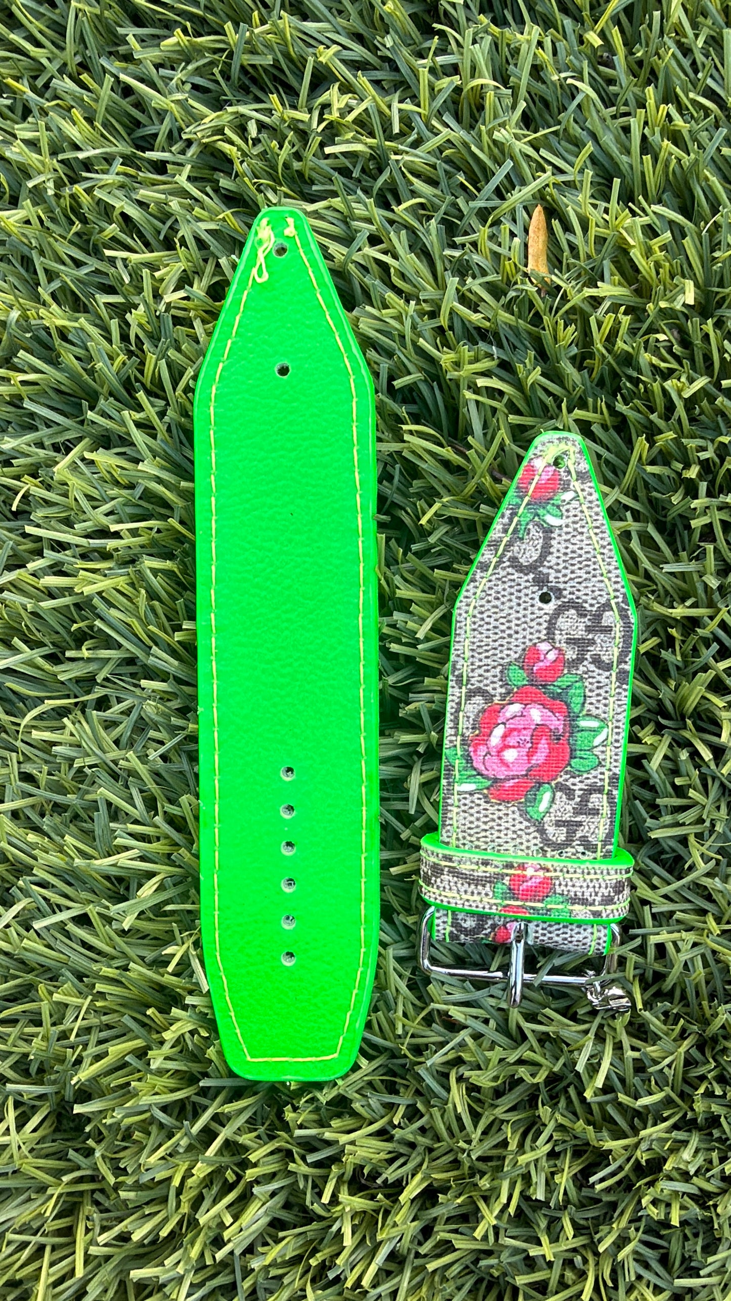 OTD-Authentic Upcycled GG Rosebud-Neon Green