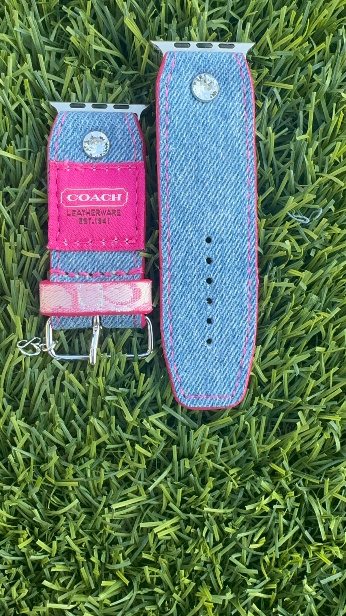 One of A Kind- Blue Denim w/ Coach Patch - Beta Size
