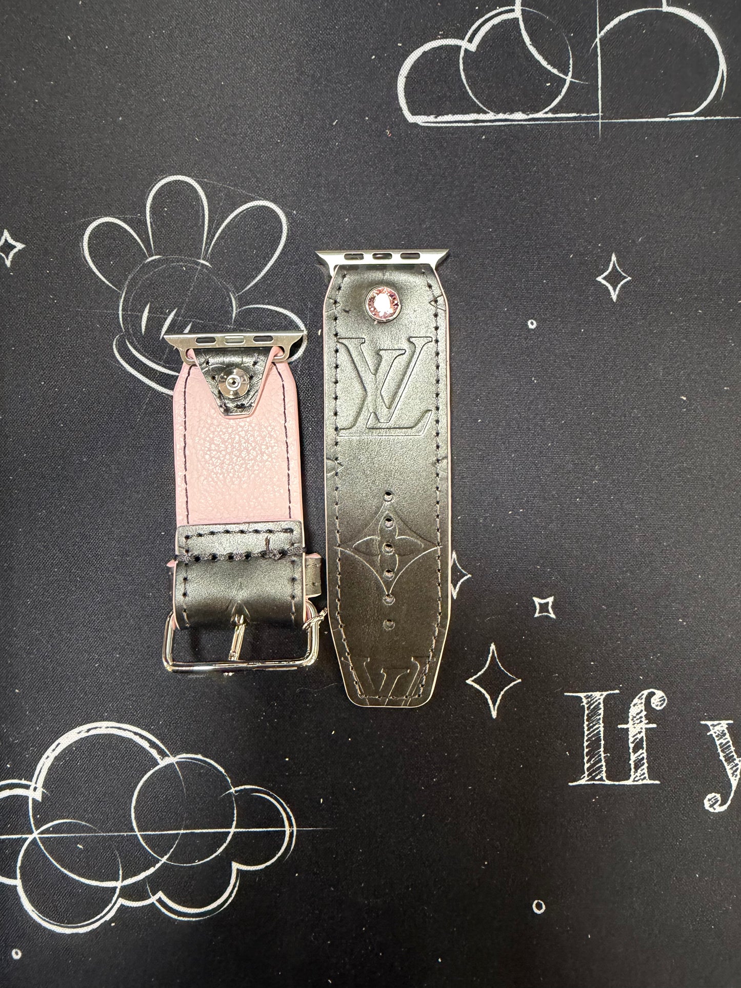 OTD-Beta- Double Logo-Authentic Upcycled LV Steel Matte Vernis