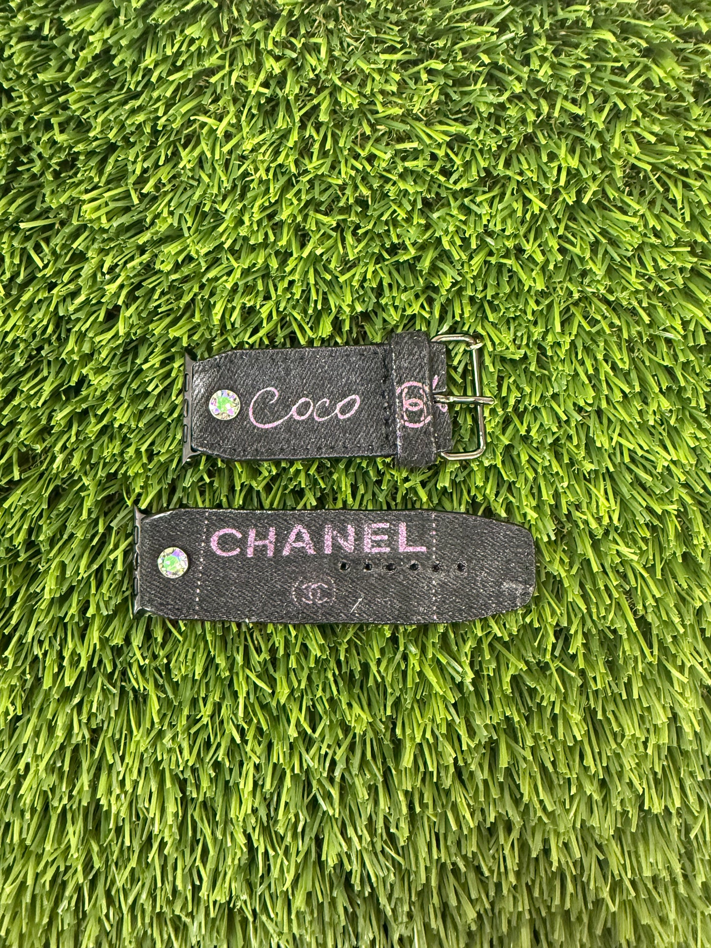 OTD- BETA-Authentic Upcycled Chanel Black Denim