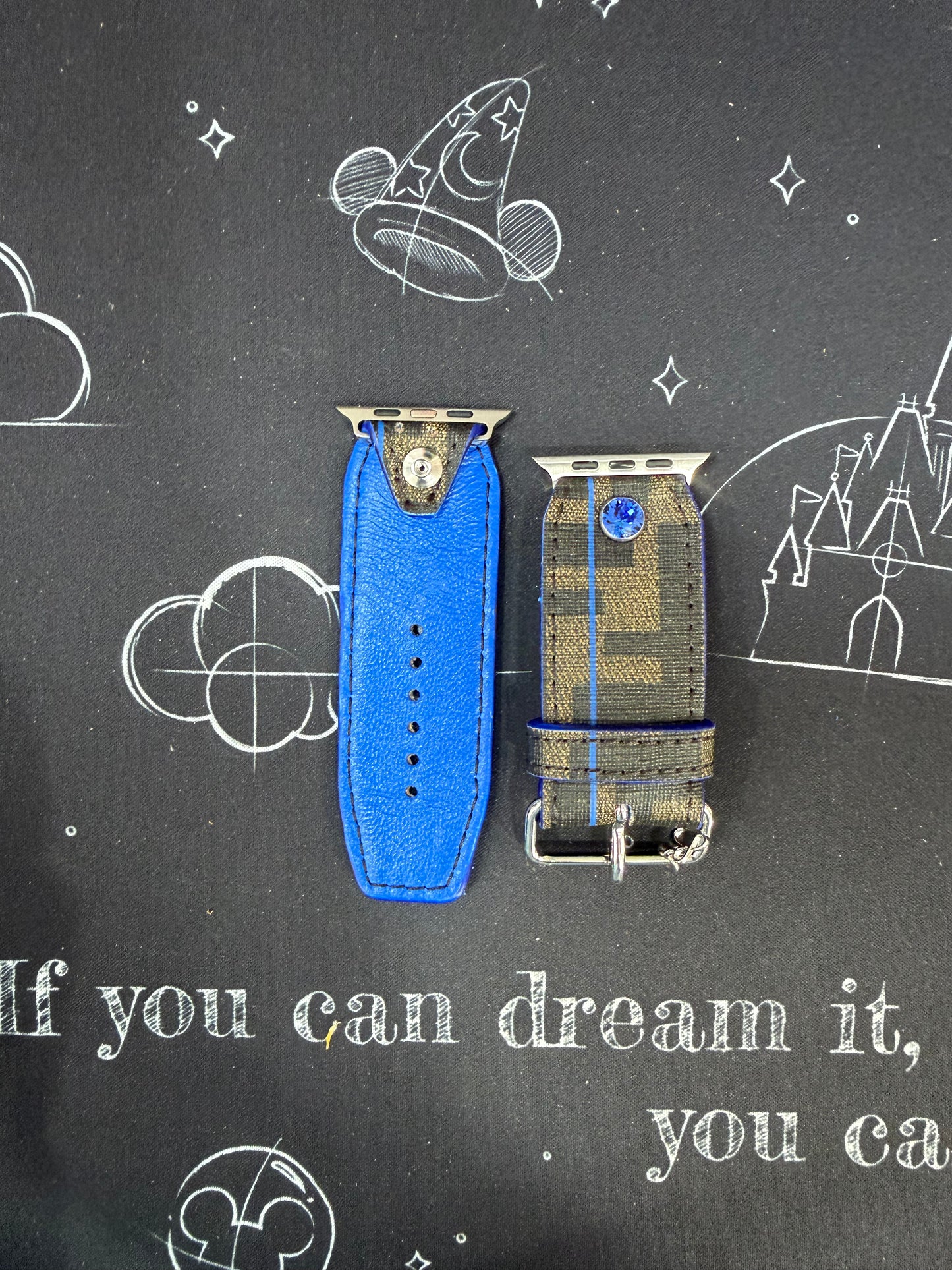 Blemished_Alpha_Authentic Upcycled Fendi Blue Stripe