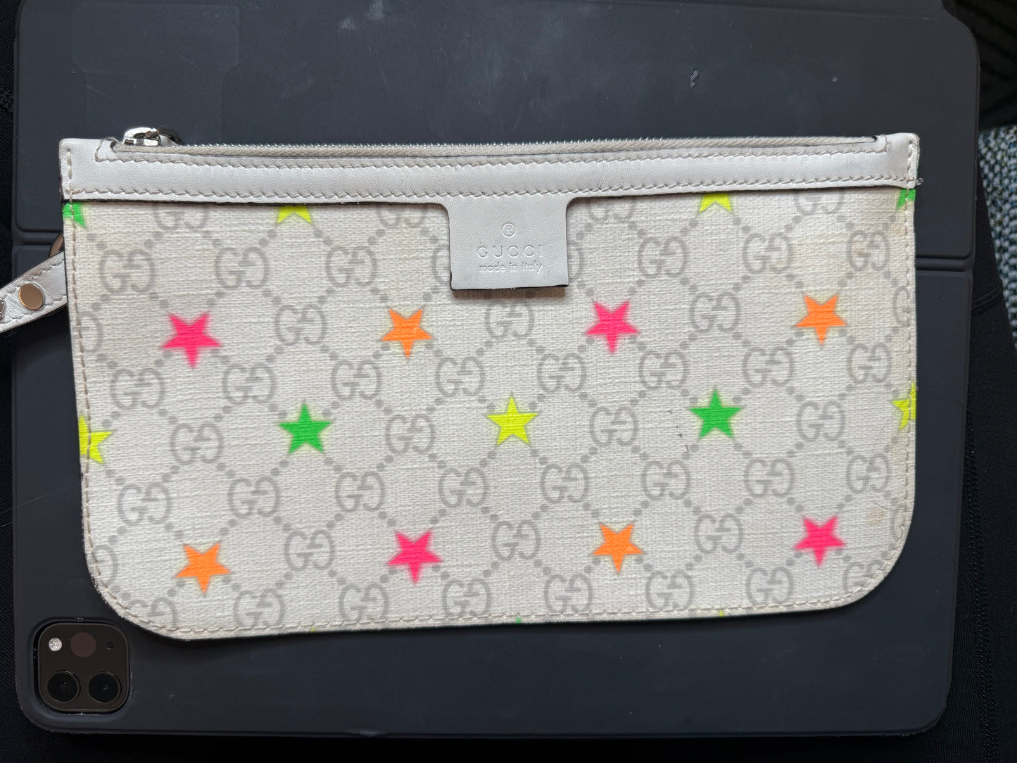 GG Neon Stars Wristlet