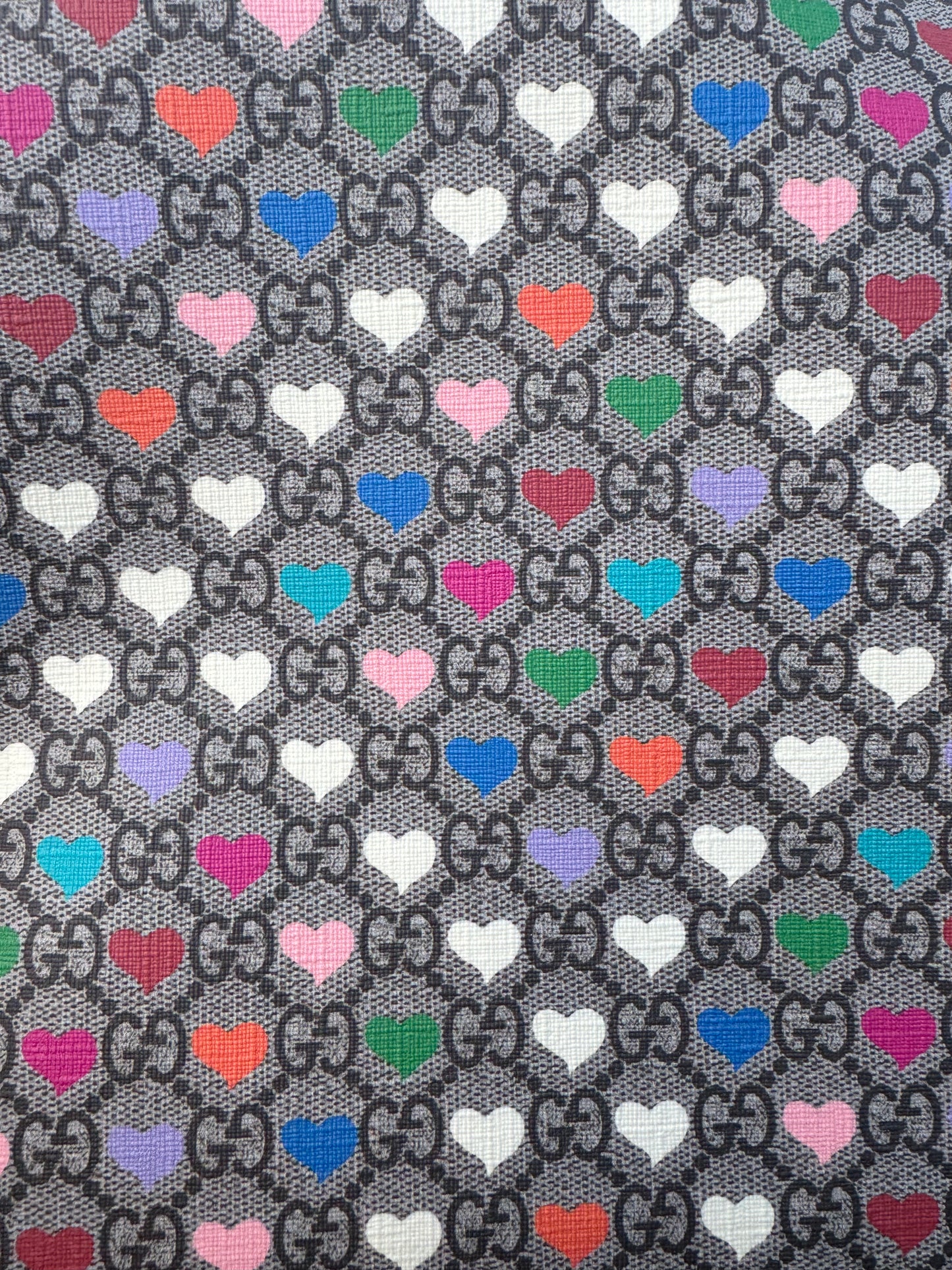 Authentic Upcycled Colorful Hearts GG