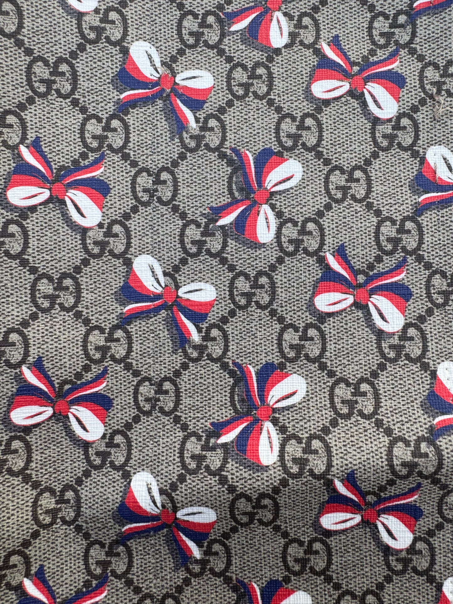 Authentic Upcycled GG Red, White and Blue Bows