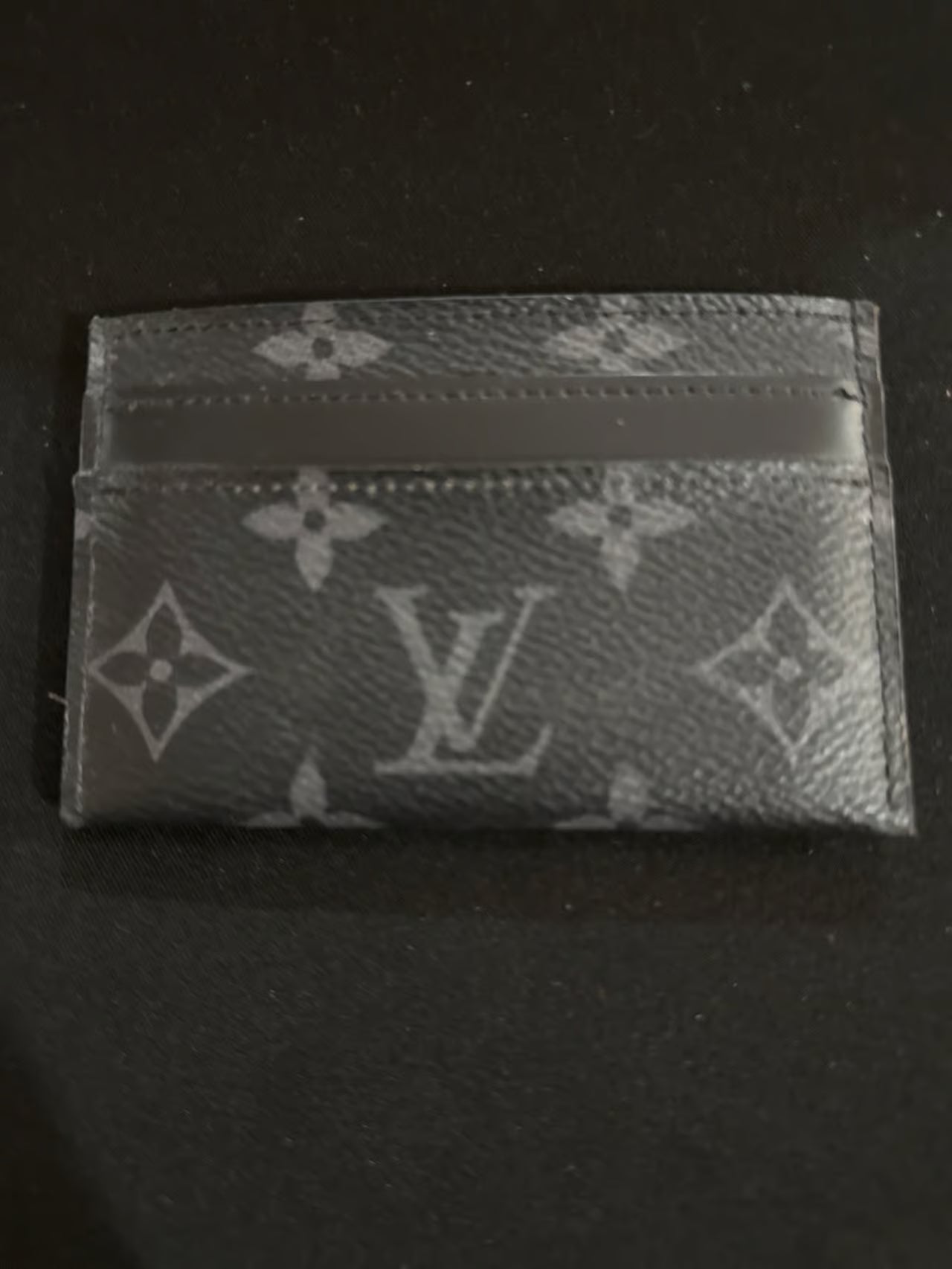 Louis Vuitton Double Card Holder Black Monogram