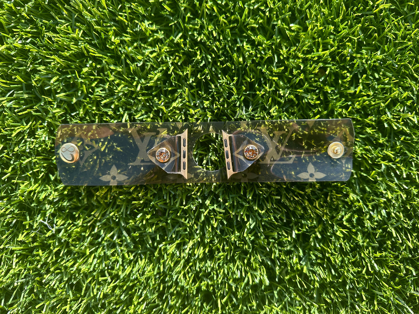 Authentic Upcycled LV Cabas Ambre With Logo