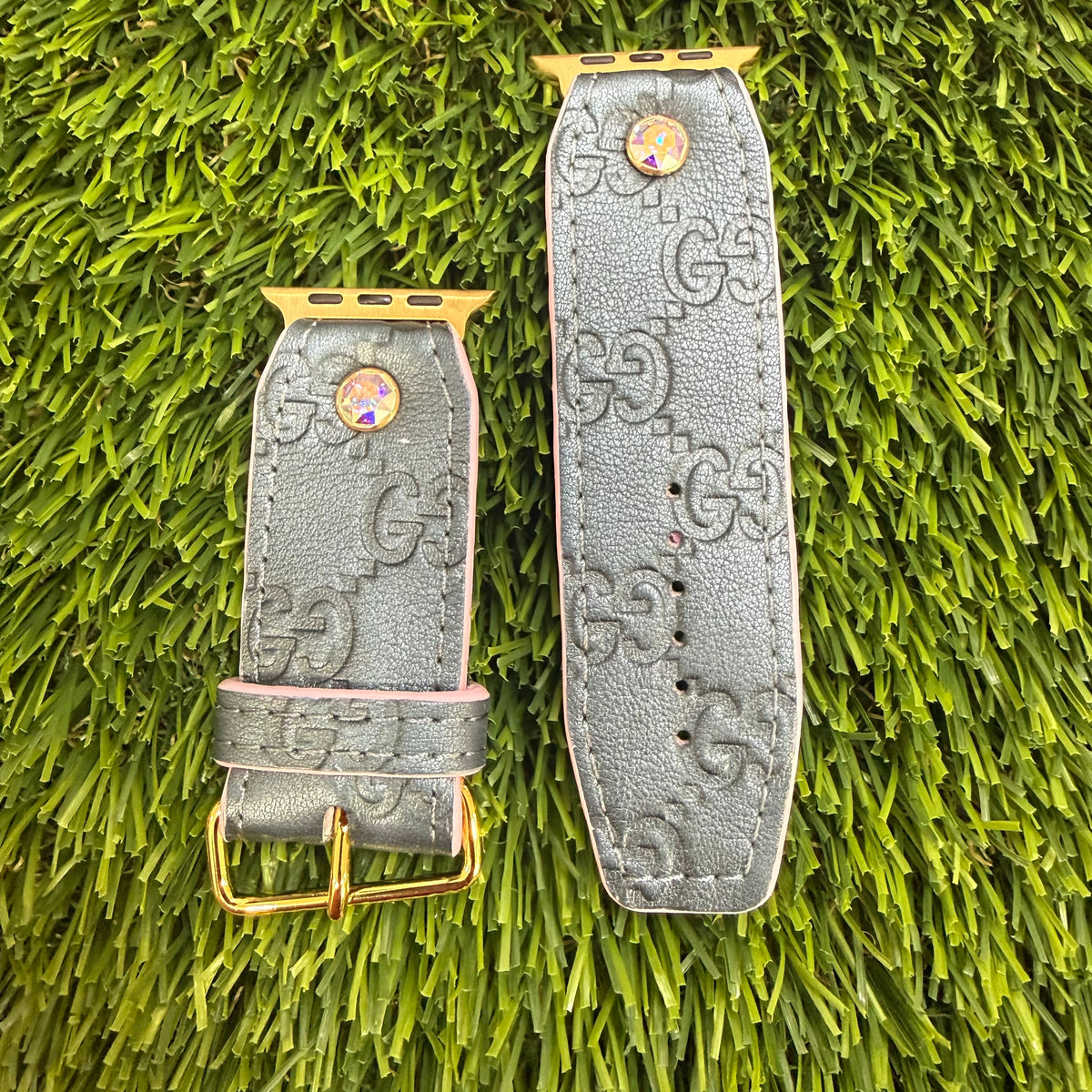 OTD-Authentic Upcycled Rare Metallic Steel Blue GG