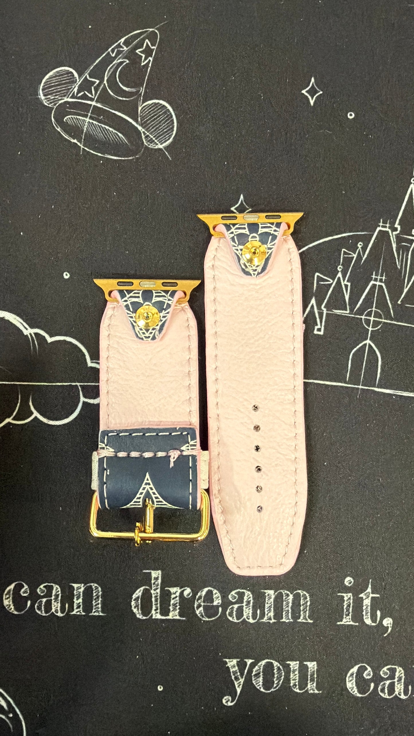 OTD-Beta-Authentic Upcycled Rare Navy with White Shadow LV Monogram (Pink)