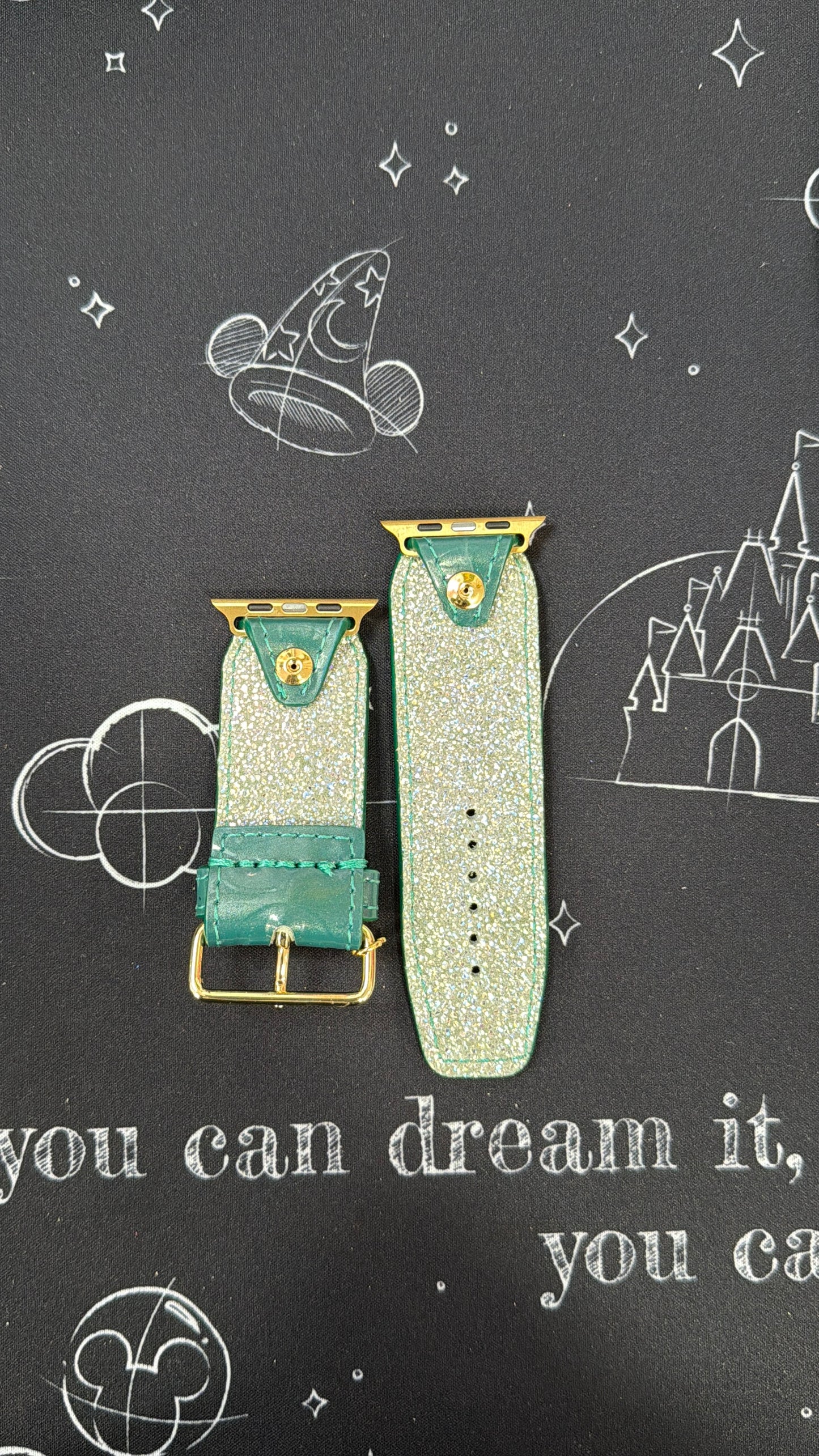 Authentic Upcycled LV "Sea Green" Vernis