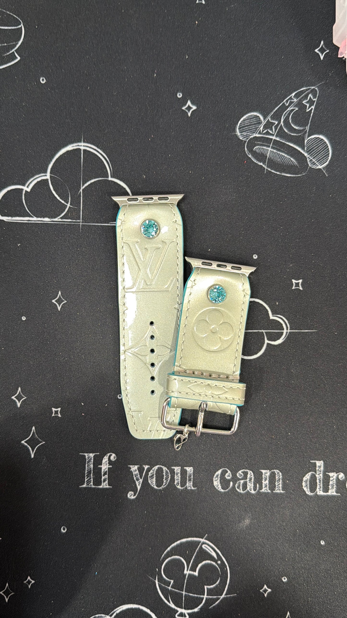 Authentic Upcycled LV Blanc Corail (White Coral) Vernis