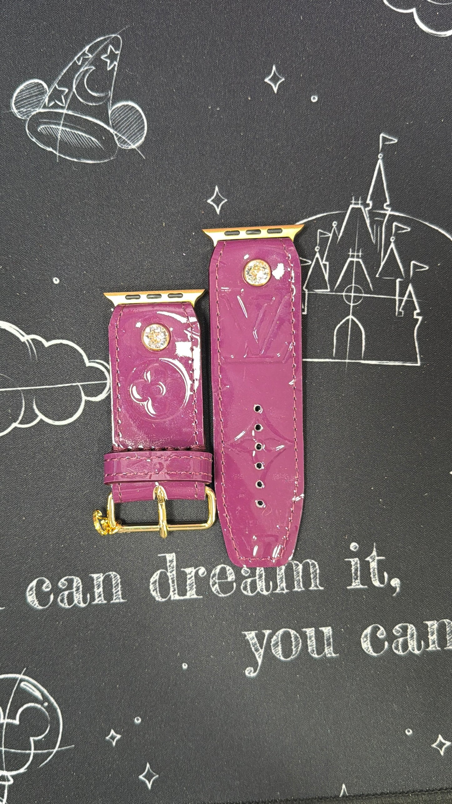 Rare Authentic Upcycled LV Amethyst (purple)