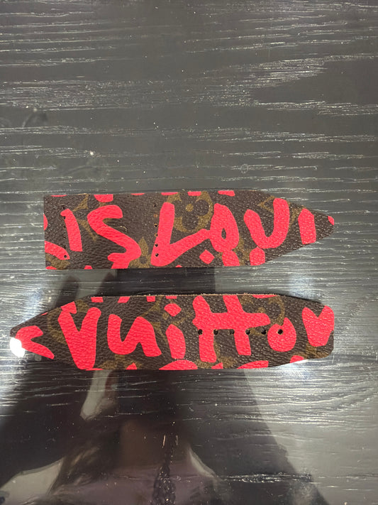 LC-Beta-LV-Authentic Upcycled Pink LV Graffiti