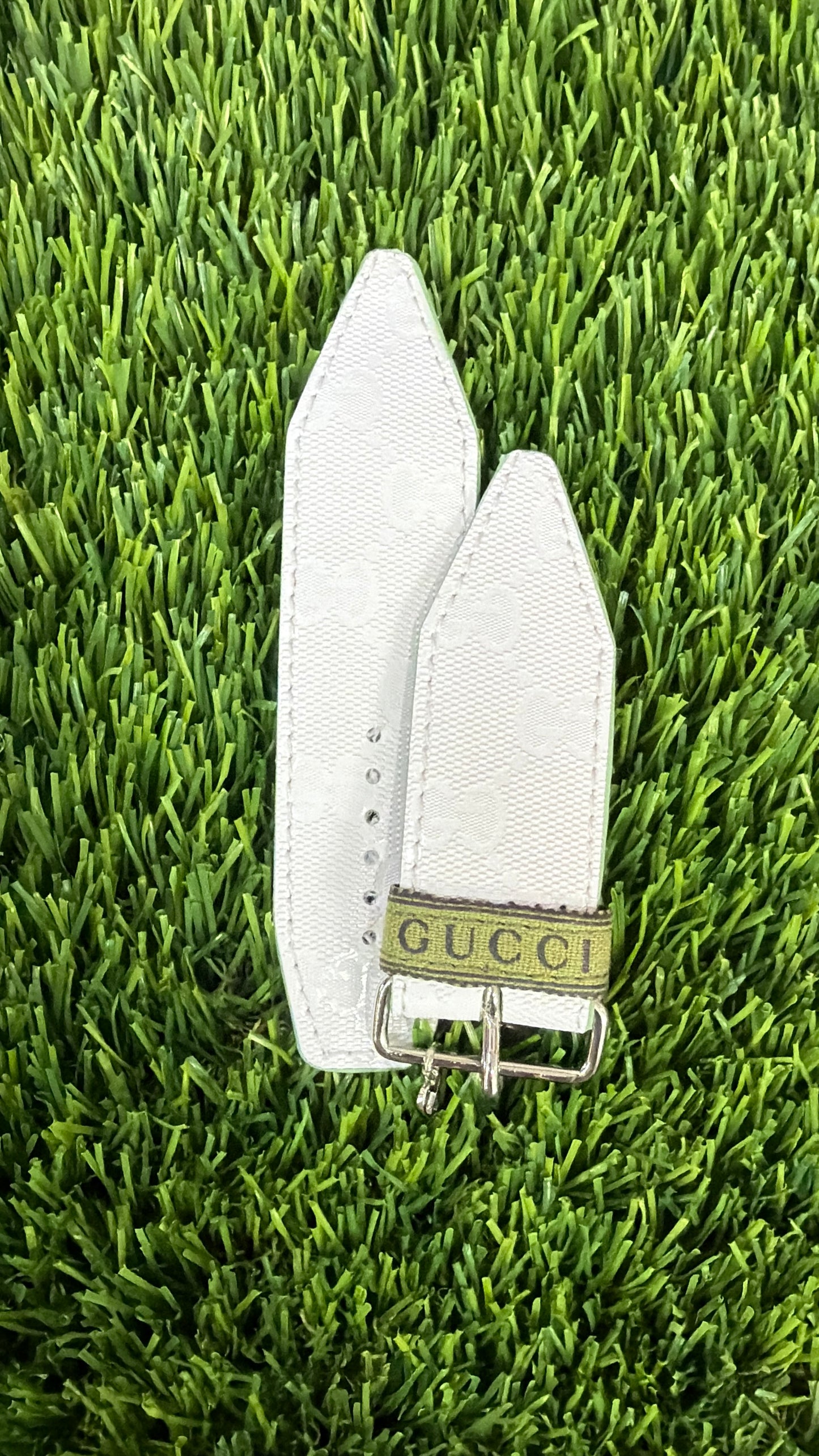 OTD-Authentic Upcycled White GG Imprime with Mint