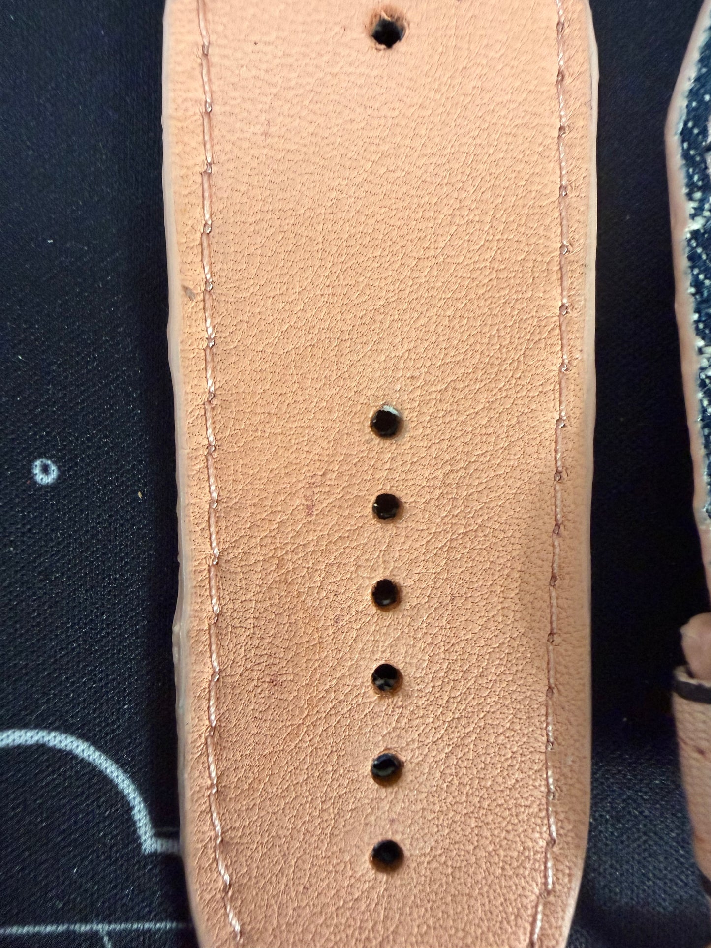 Blemished-Alpha Sized-Authentic Upcycled Gucci Jean Denim-Peach