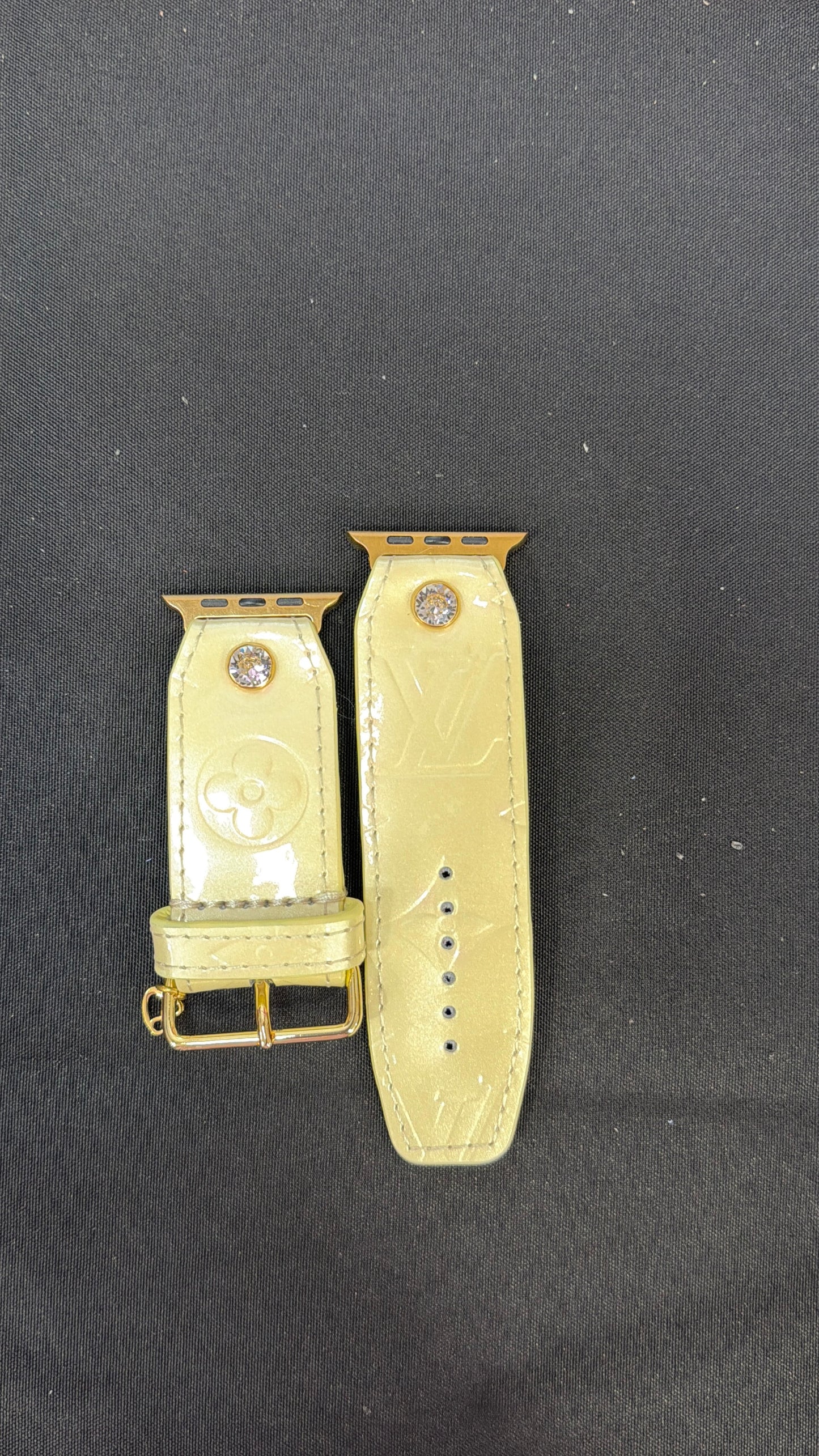 Authentic Upcycled "Light Yellow" LV Vernis