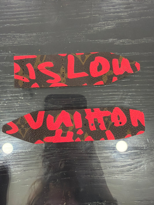 LC-Blemished 1-Beta-LV-Authentic Upcycled Pink LV Graffiti
