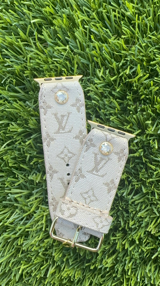 Authentic Upcycled LV Mini Lin Sand