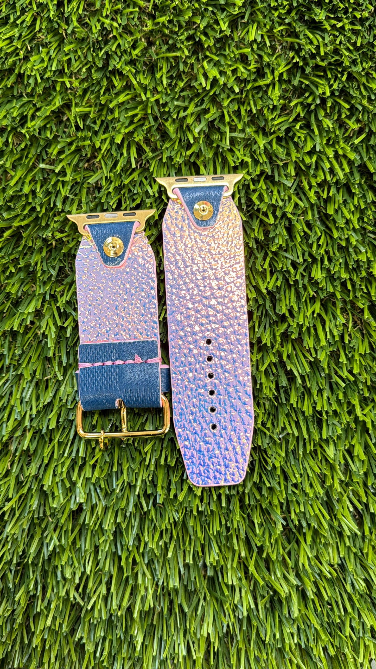 OTD-Beta-Authentic Upcycled Blue Damier Infini Logo on Tongue