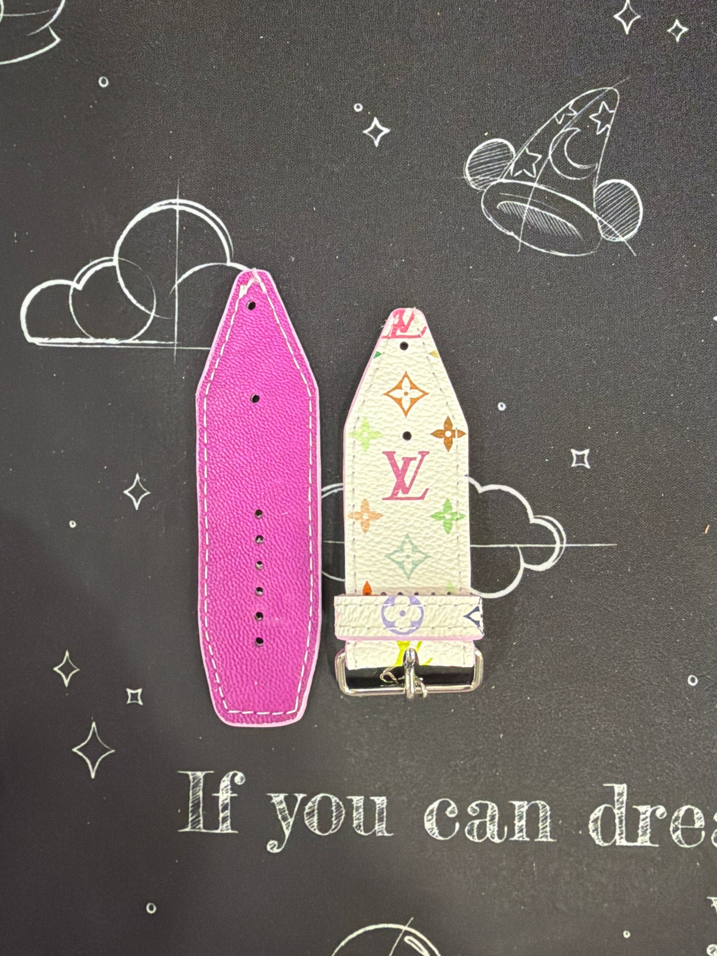 Blemished- ALPHA-Authentic Upcycled LV White Multicolor Mini