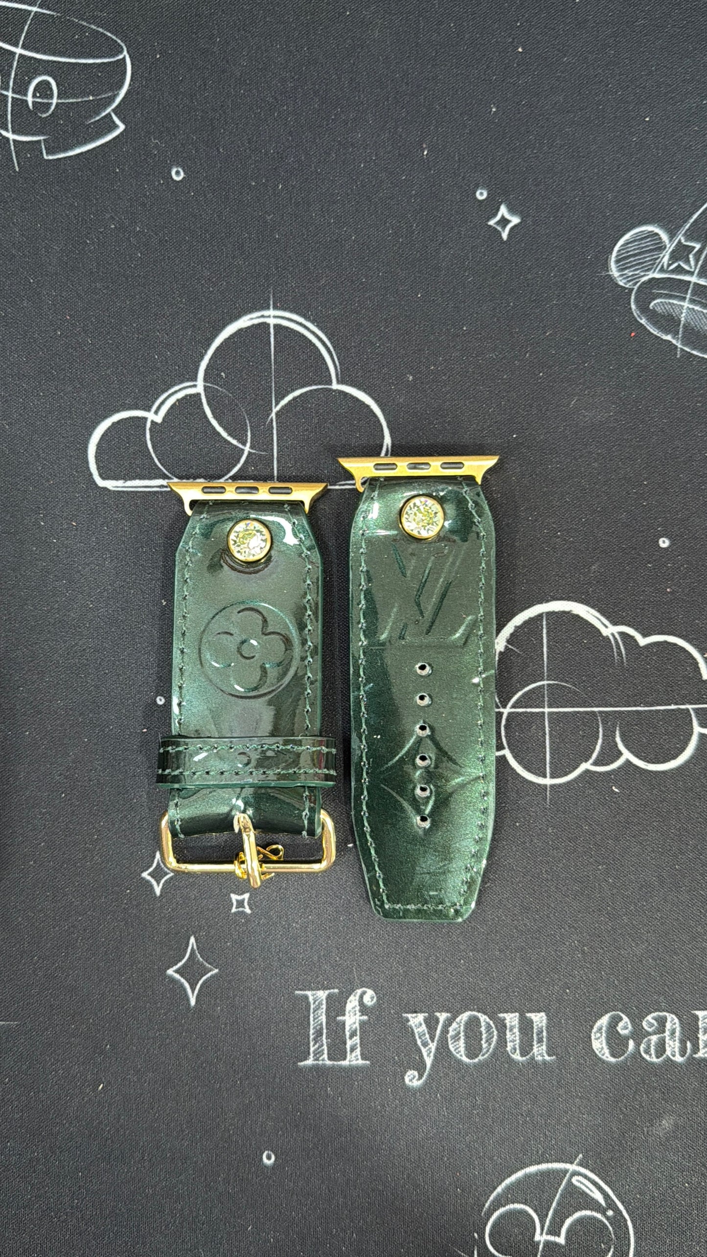 OTD-Alpha-Authentic Upcycled LV "Hunter Green" Vernis