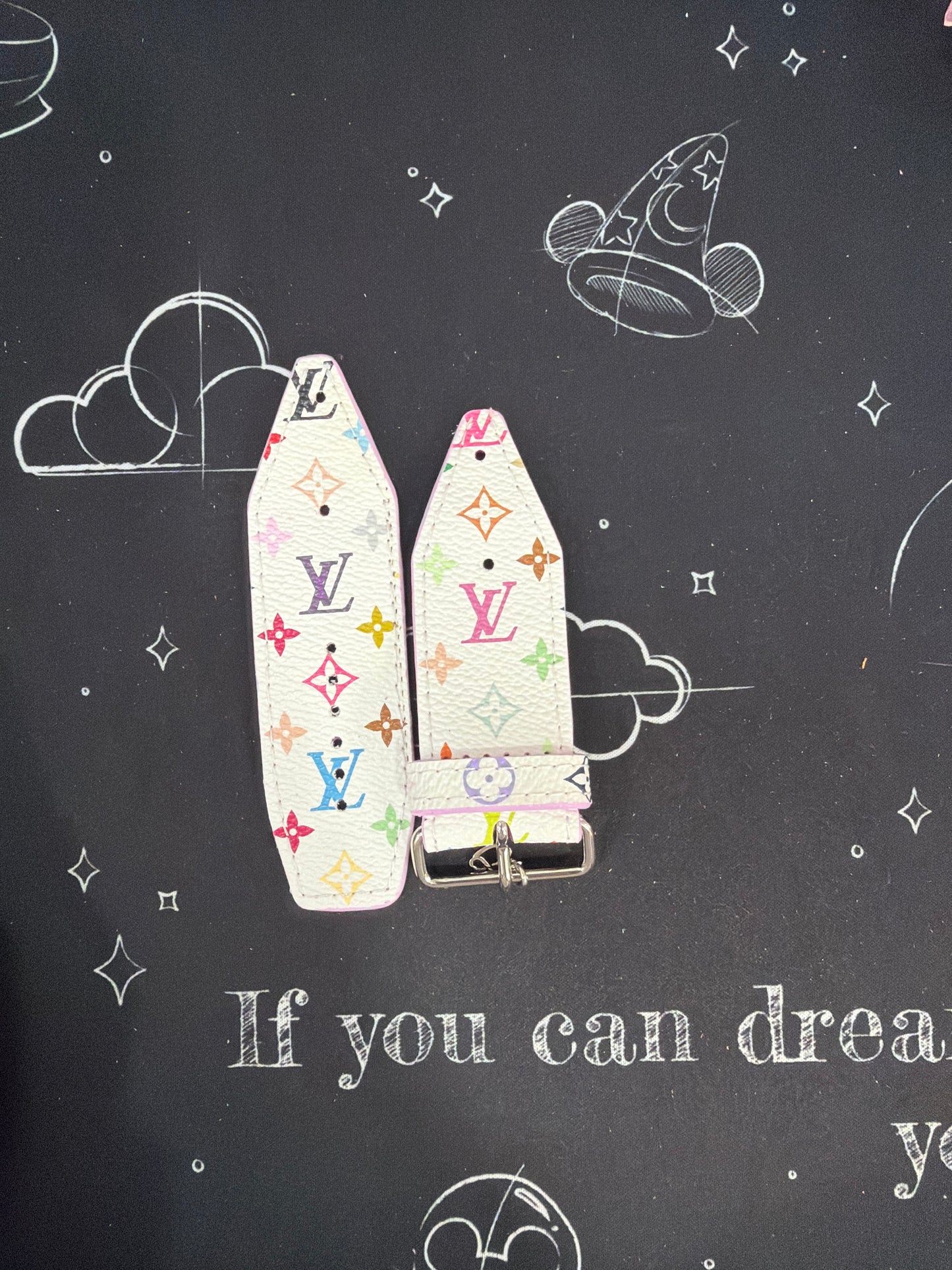 Blemished- ALPHA-Authentic Upcycled LV White Multicolor Mini