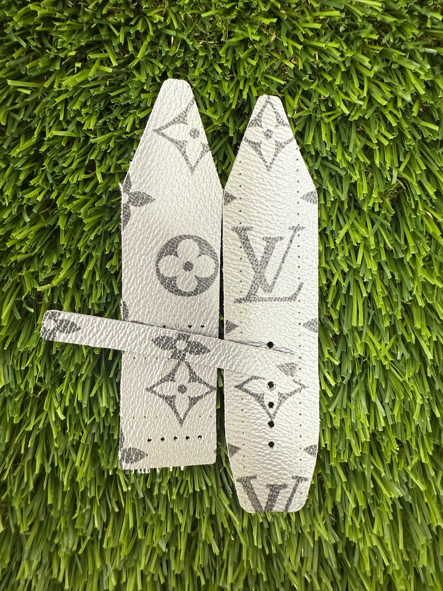 Blemished- BETA-LC-Rare Authentic Upcycled LV Reverse Monogram Silver Eclipse