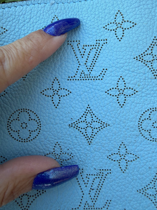 Blemished- ANY SIZE- Cut 1-Rare- Authentic Upcycled LV Ice Blue Mahina