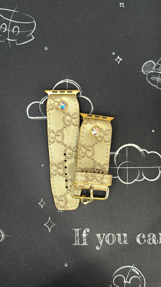 Authentic Upcycled Champagne Gold GG