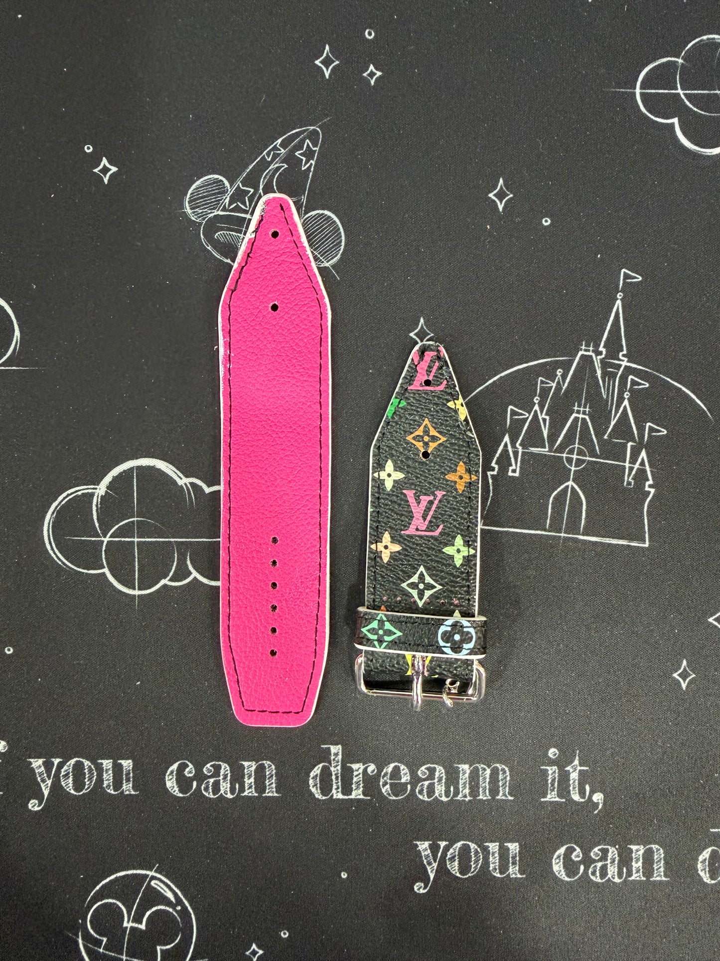 Blemished-Gamma-Authentic Upcycled LV Black Multicolor Mini