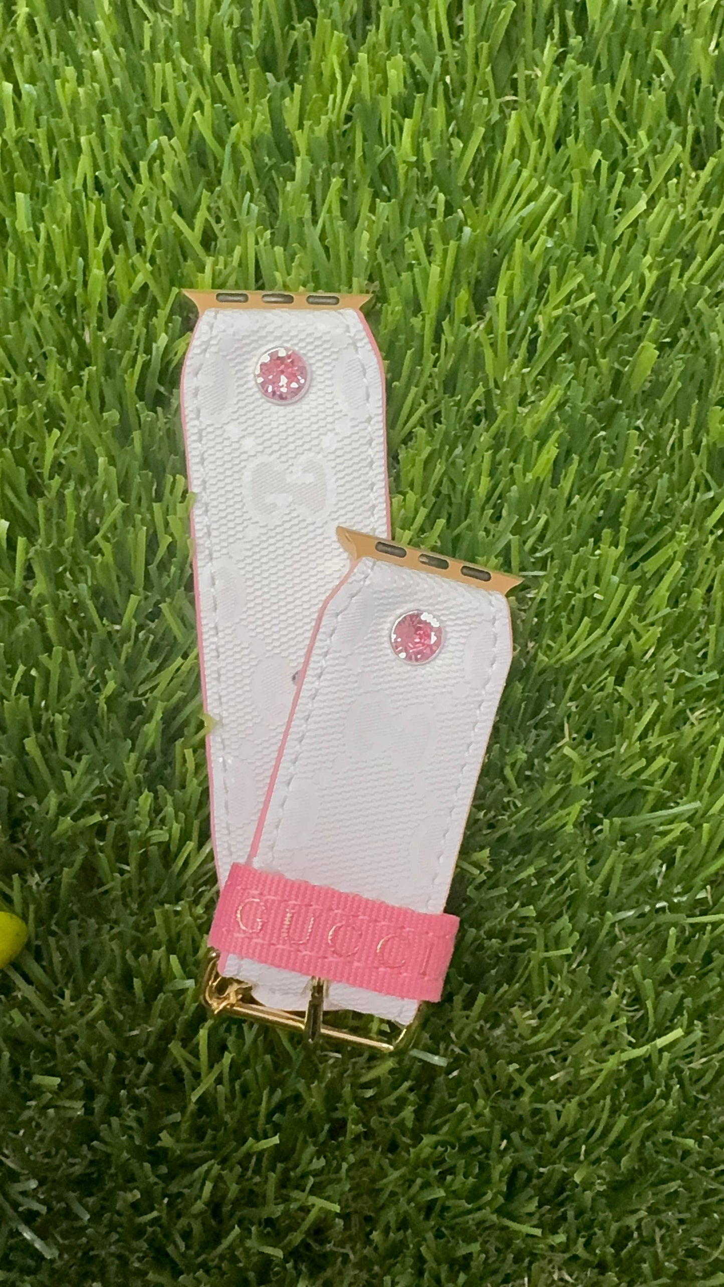 Customizable-Authentic Upcycled White GG Imprime