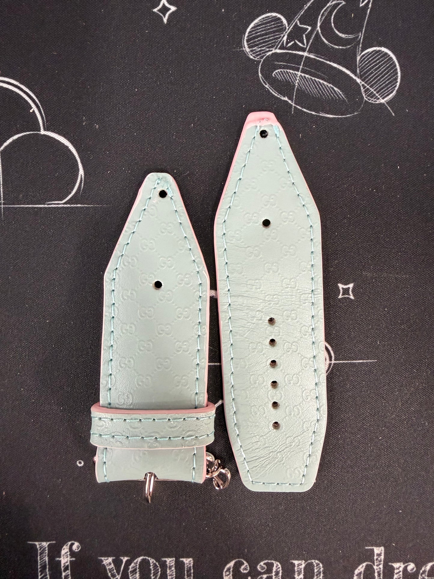 Blemished- ALPHA-Authentic Upcycled Ultra Micro GG Mint Leather