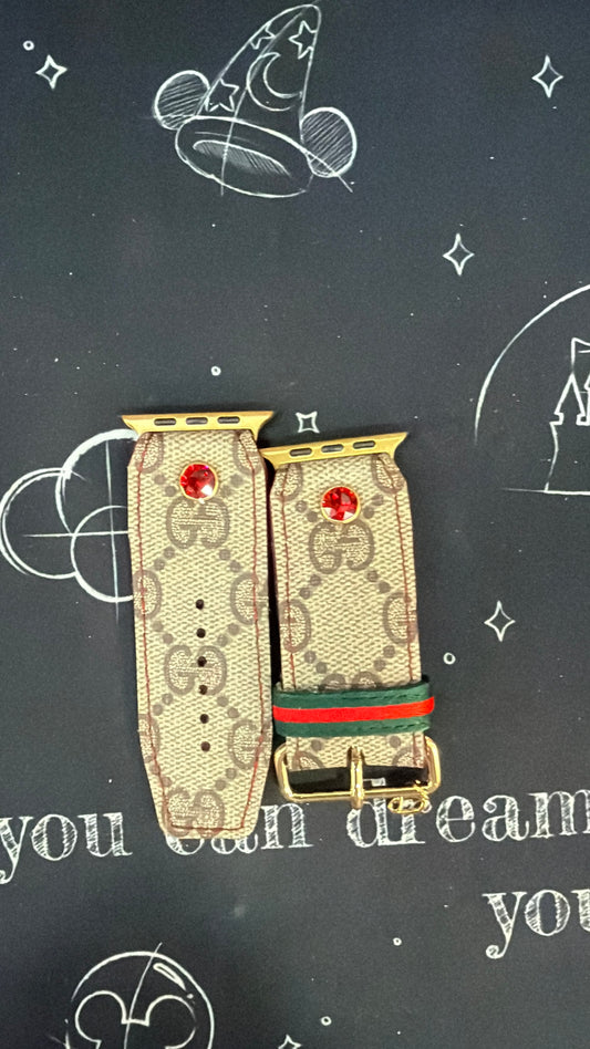 OTD-Alpha-Authentic Upcycled Traditional Brown Webb Gucci