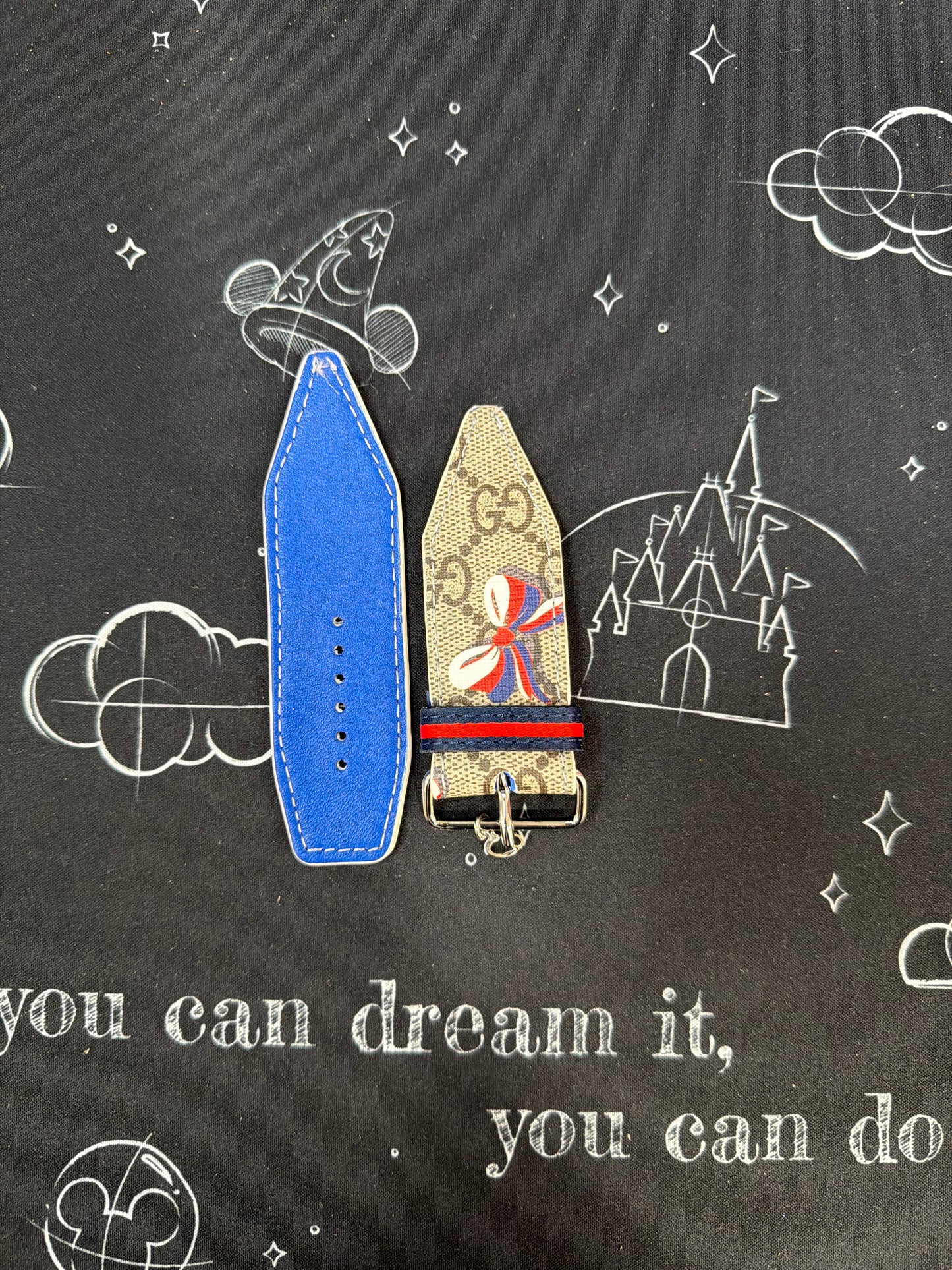 OTD-ALPHA-Authentic Upcycled GG Red, White and Blue Bows