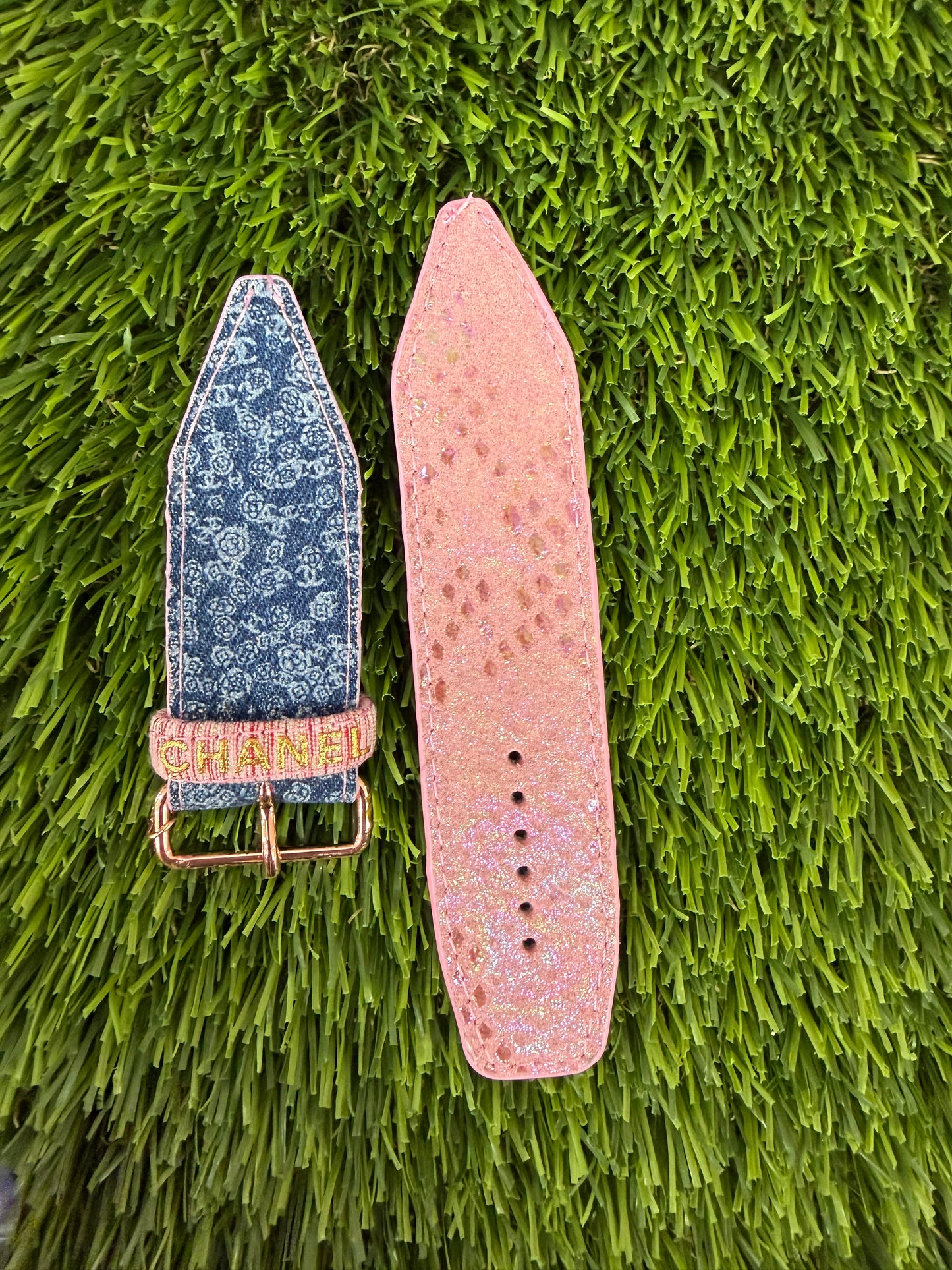 OTD-Authentic Upcycled Chanel Camellia Denim