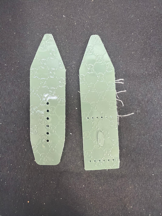 Blemished-LC-ALPHA- Sideways-Authentic Upcycled Green Sage Micro GG Patent