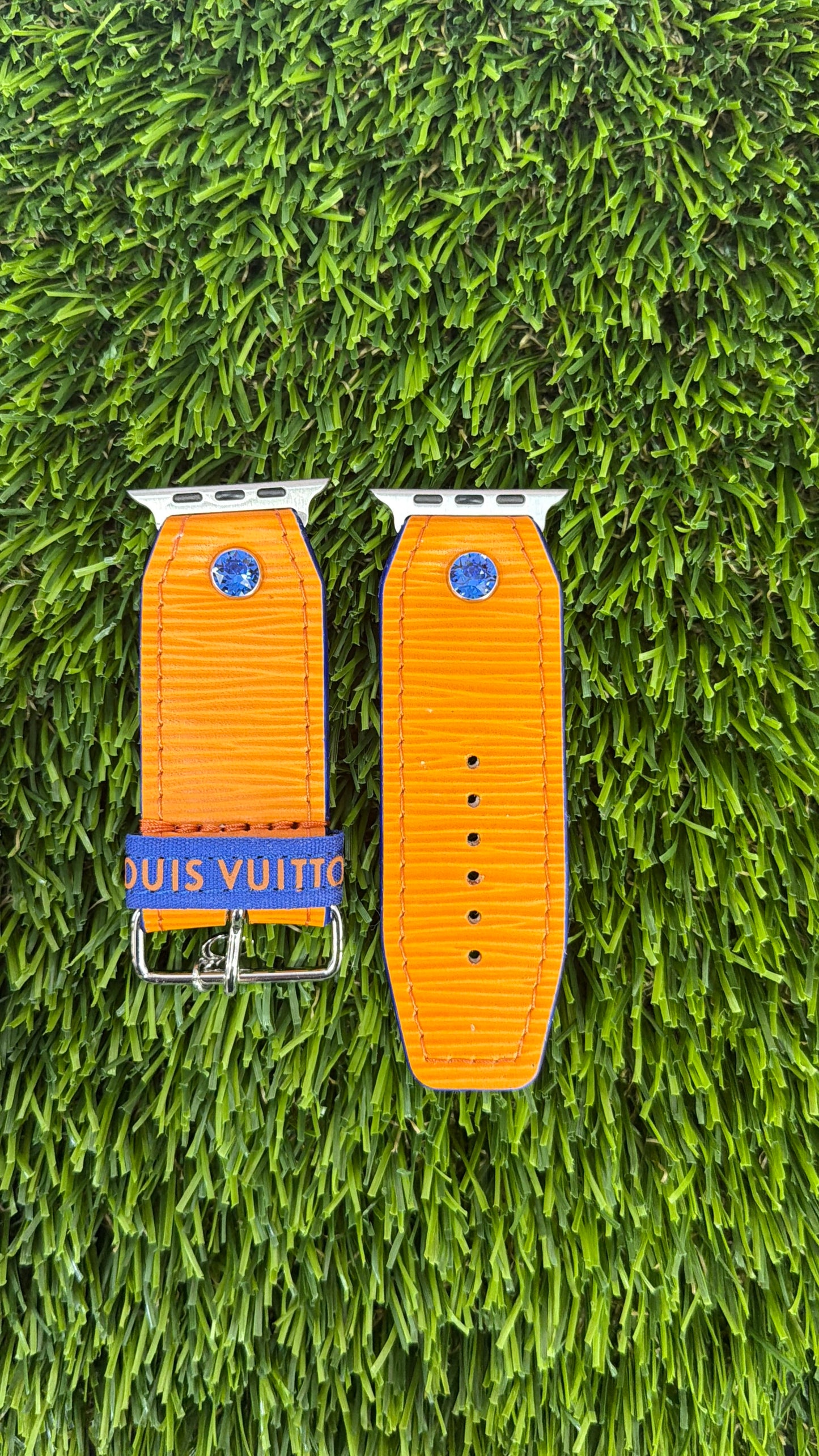 OTD-Alpha- Blue Edge-LV Epi Vintage in Mandarin Orange Leather