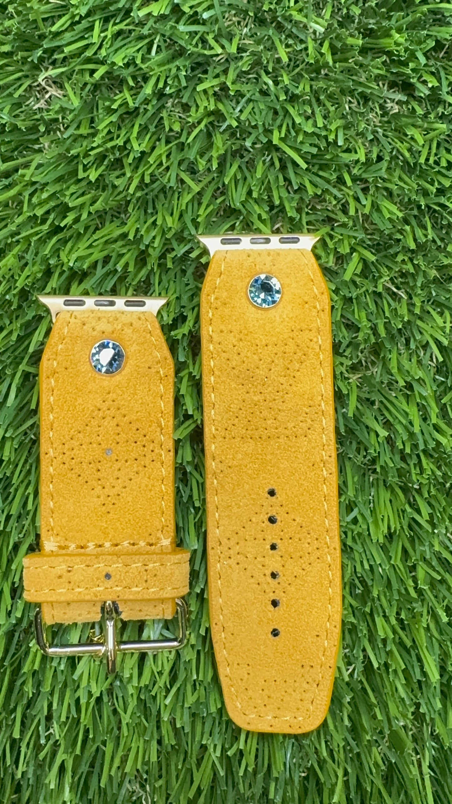 Authentic Upcycled LV Suede Mustard Mahina